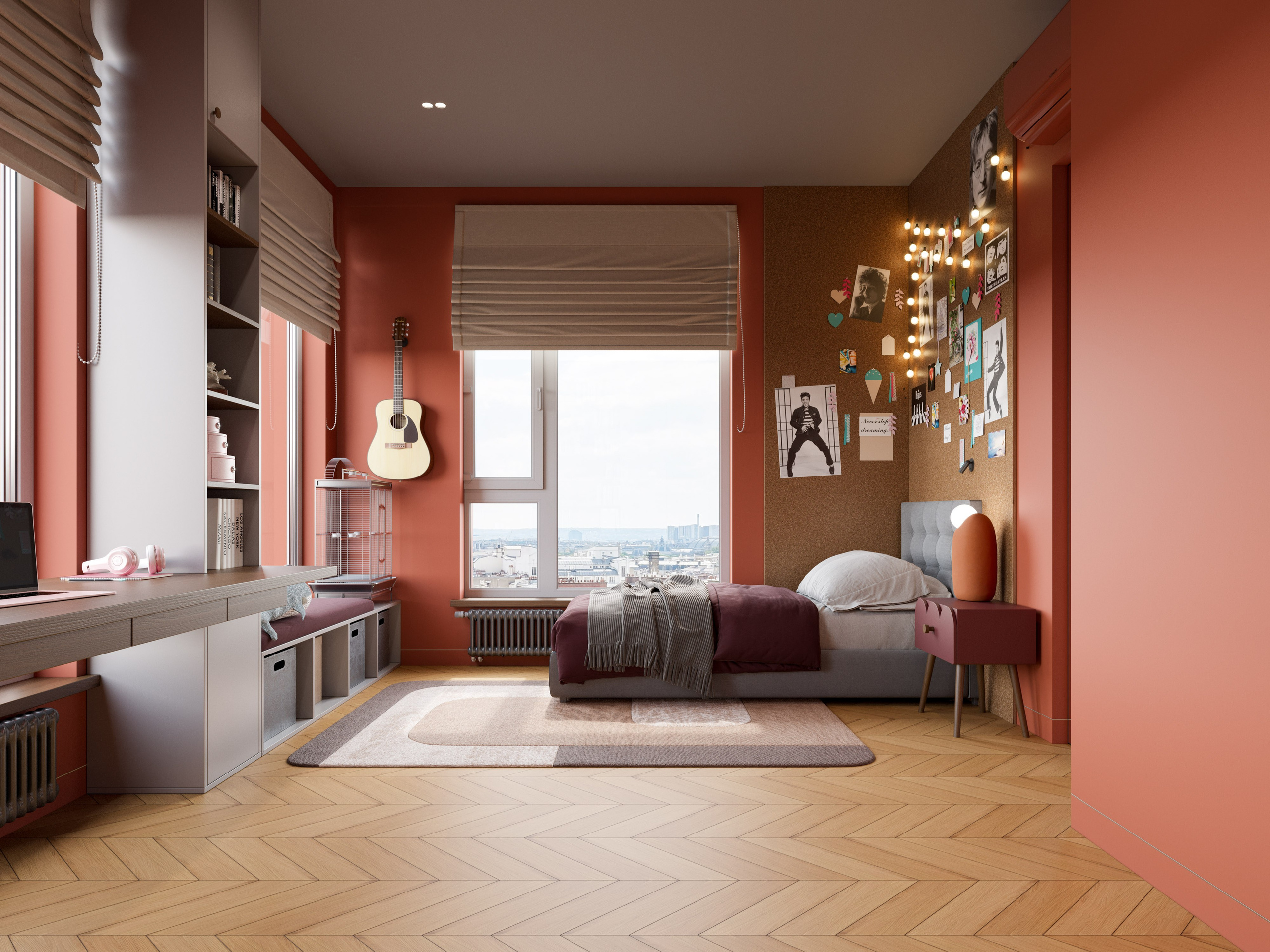 3D Визуализации Квартиры с Цветовыми Акцентами | Портфолио. Визуализатор интерьера в Москве | Брагин Кирилл