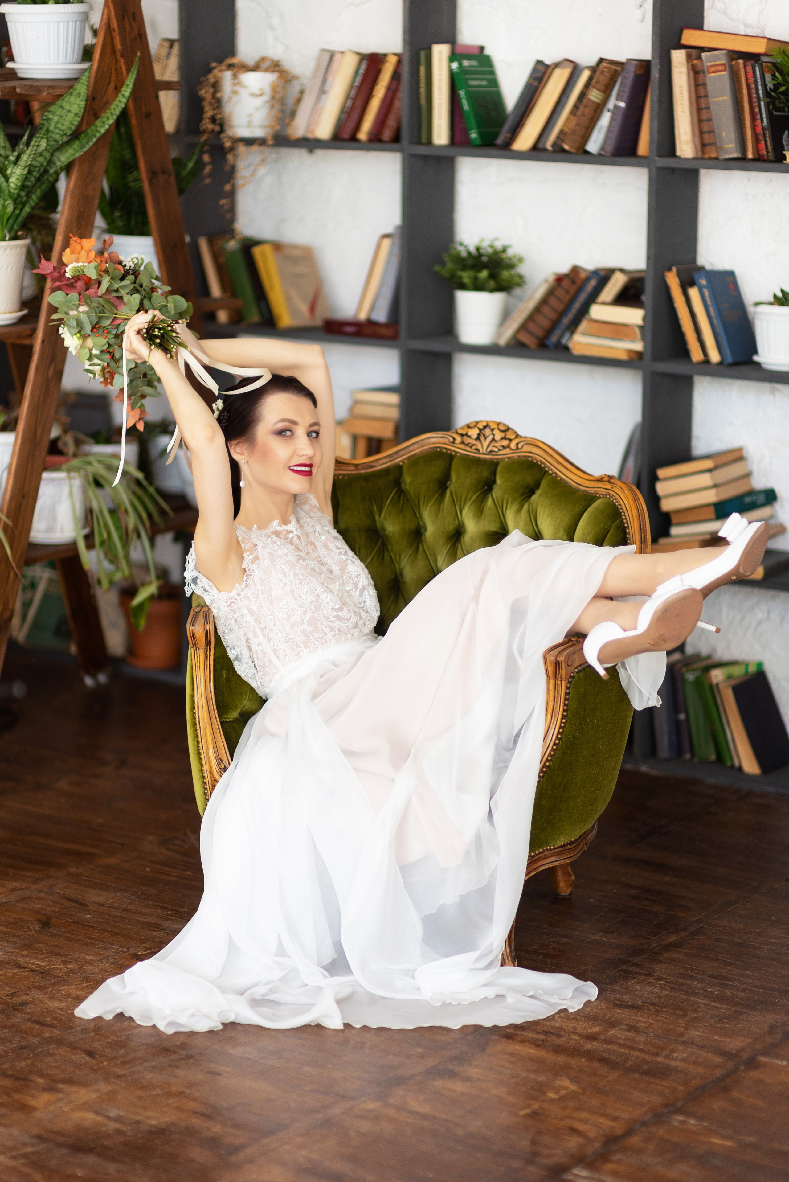 Невеста в фотостудии