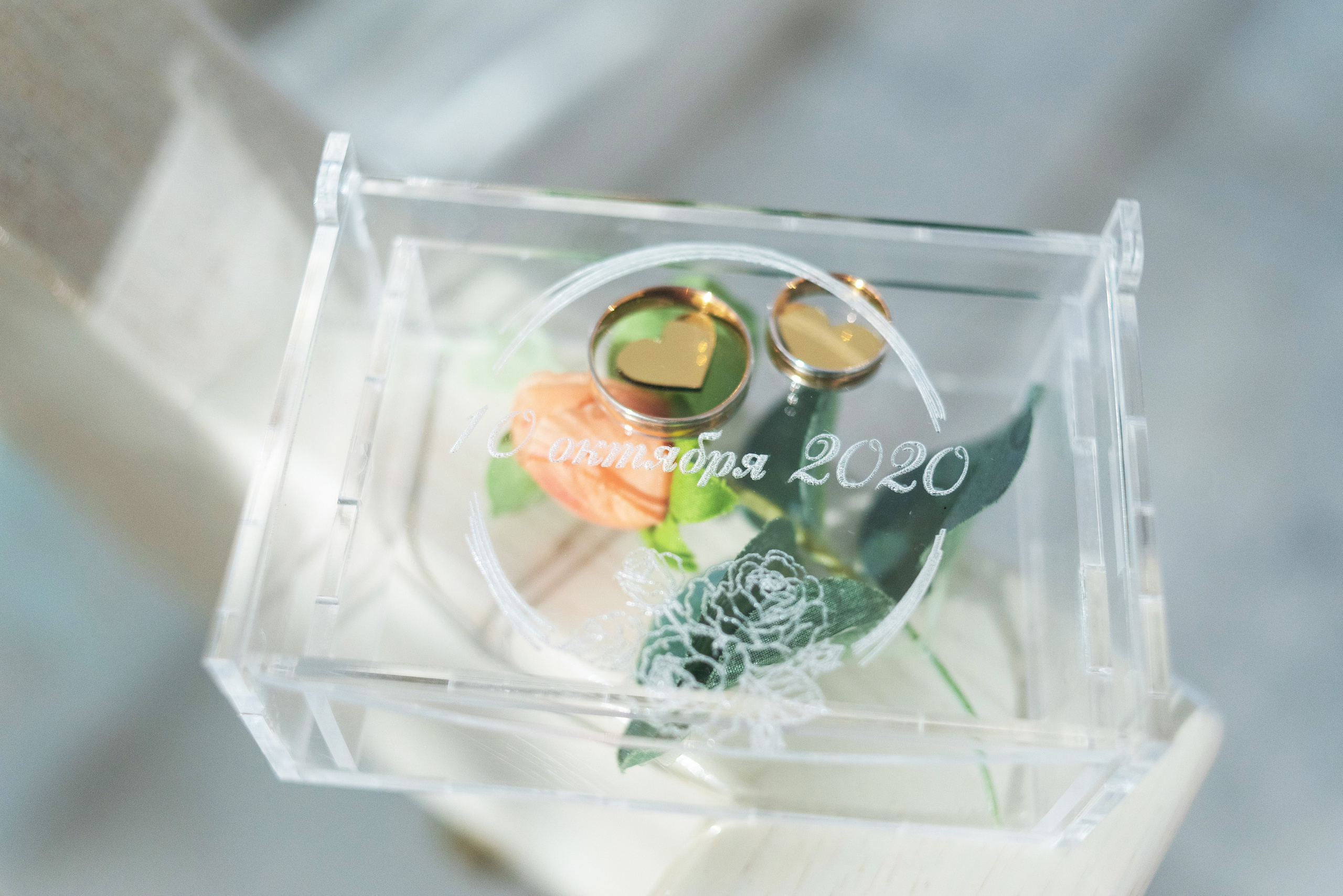 Шкатулка для обручальных колец