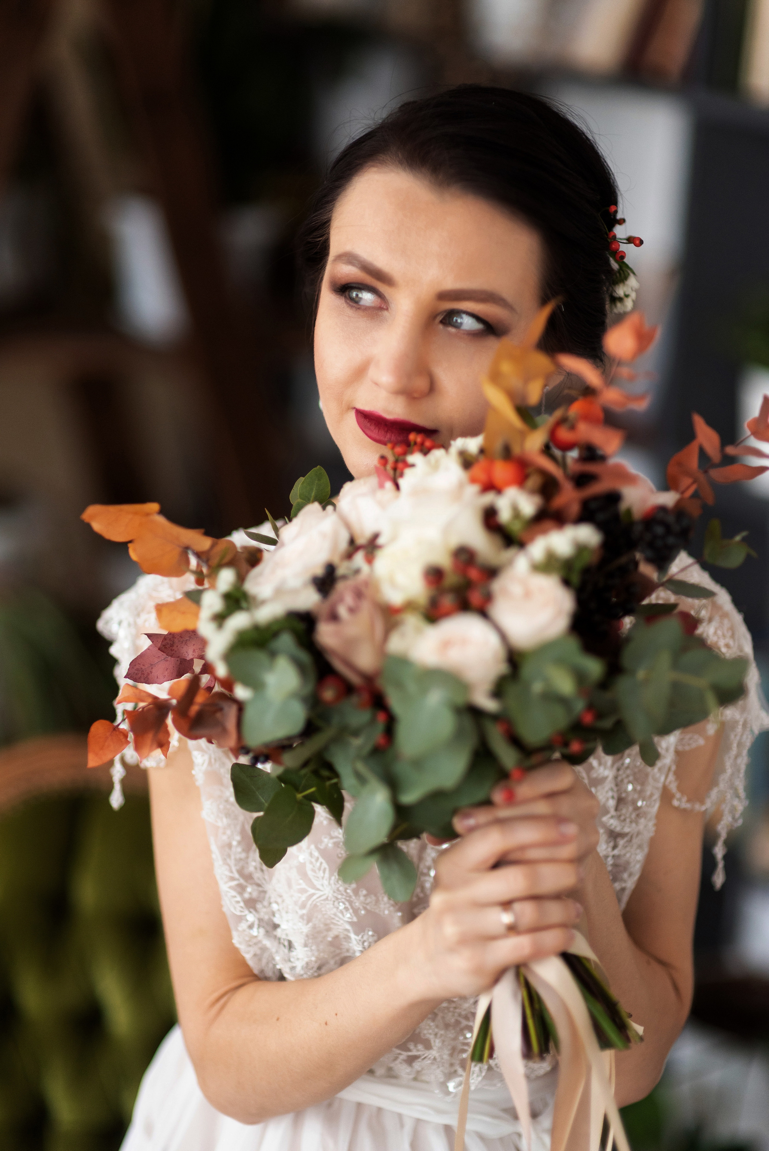 Невеста с букетом