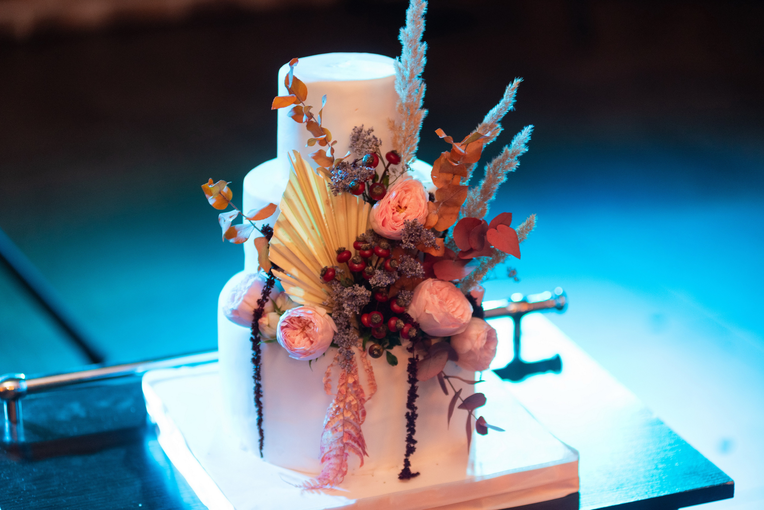 Осенний свадебный торт