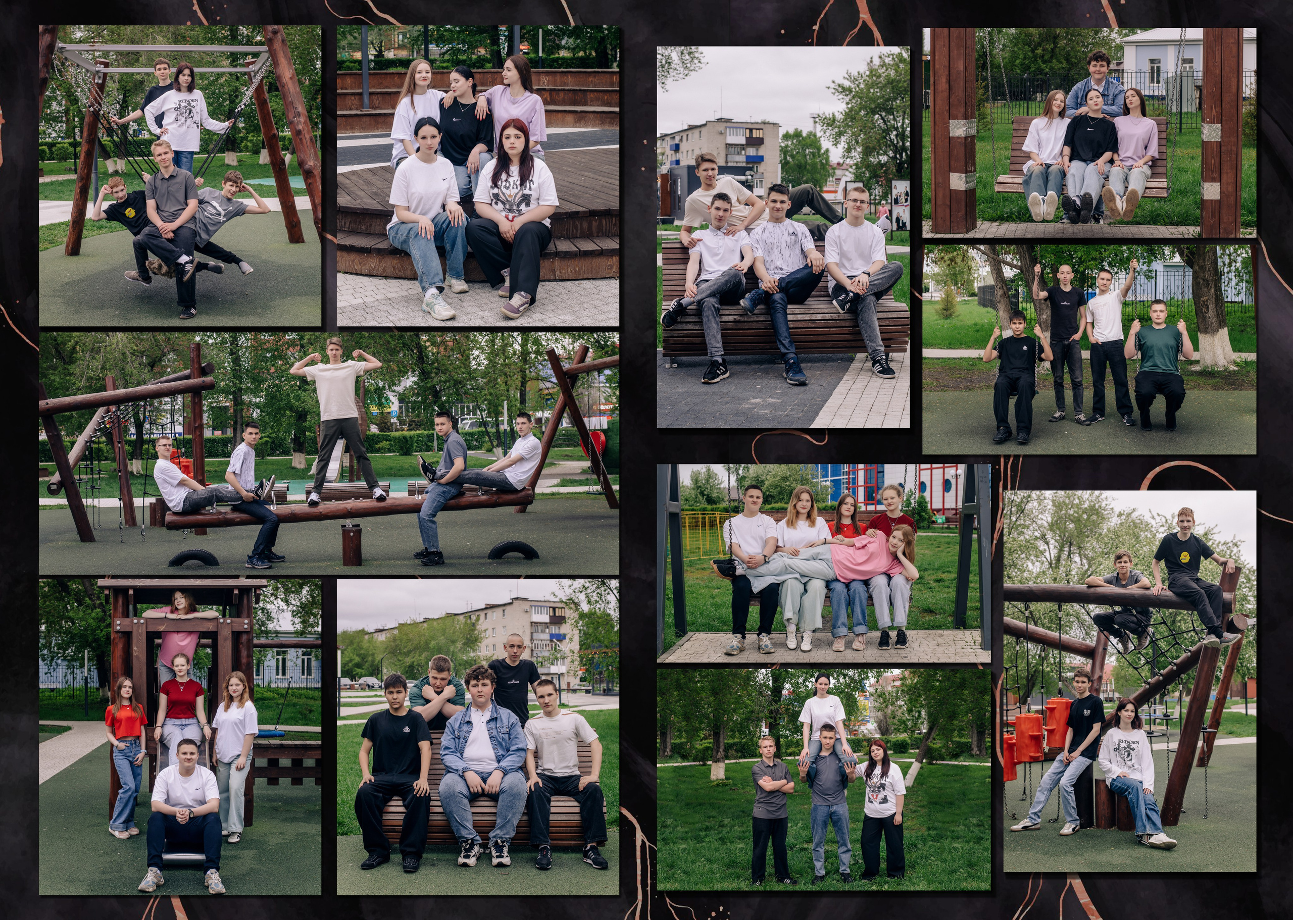 Шаблон фотокниги «Marble Dark». Фотограф — МАРИЯ МЕДВЕДЕВА