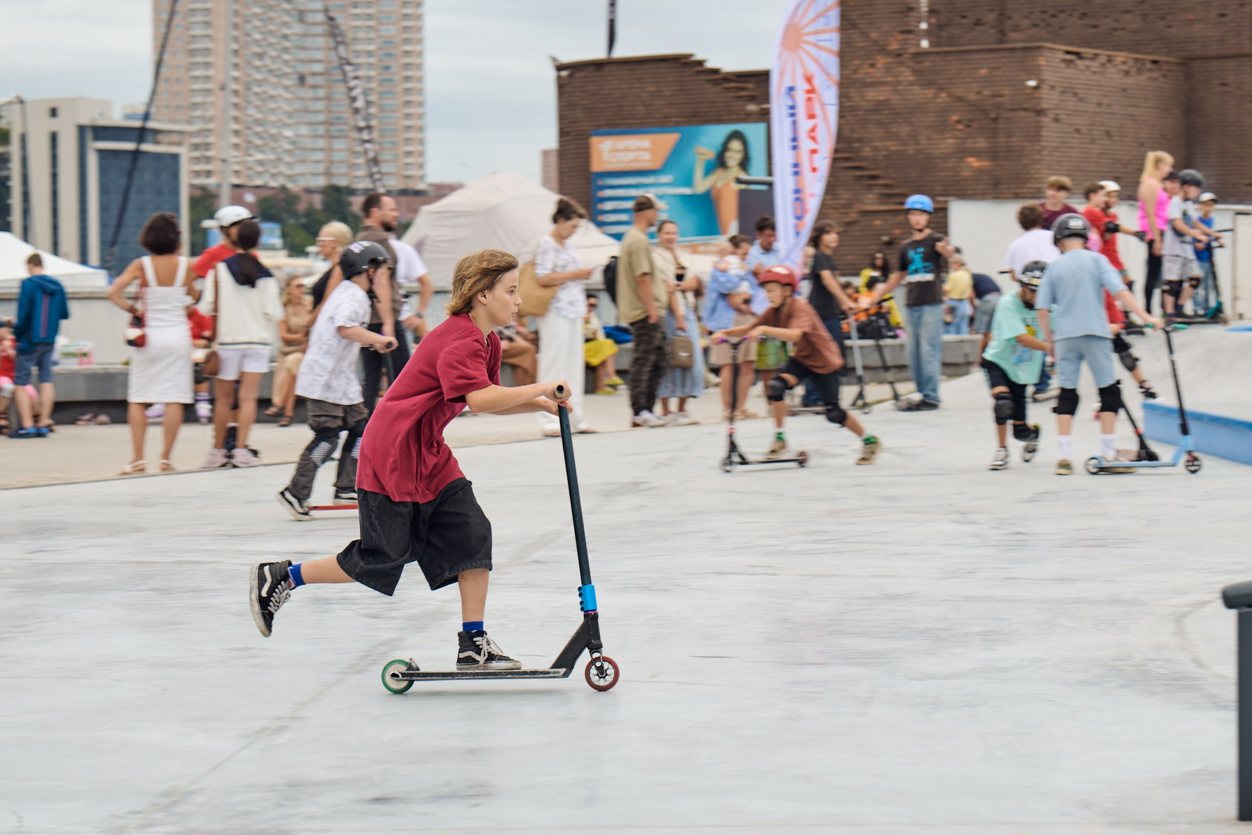 Открытие скейт парка. Профессиональный репортажный фотограф Инесса Иминова