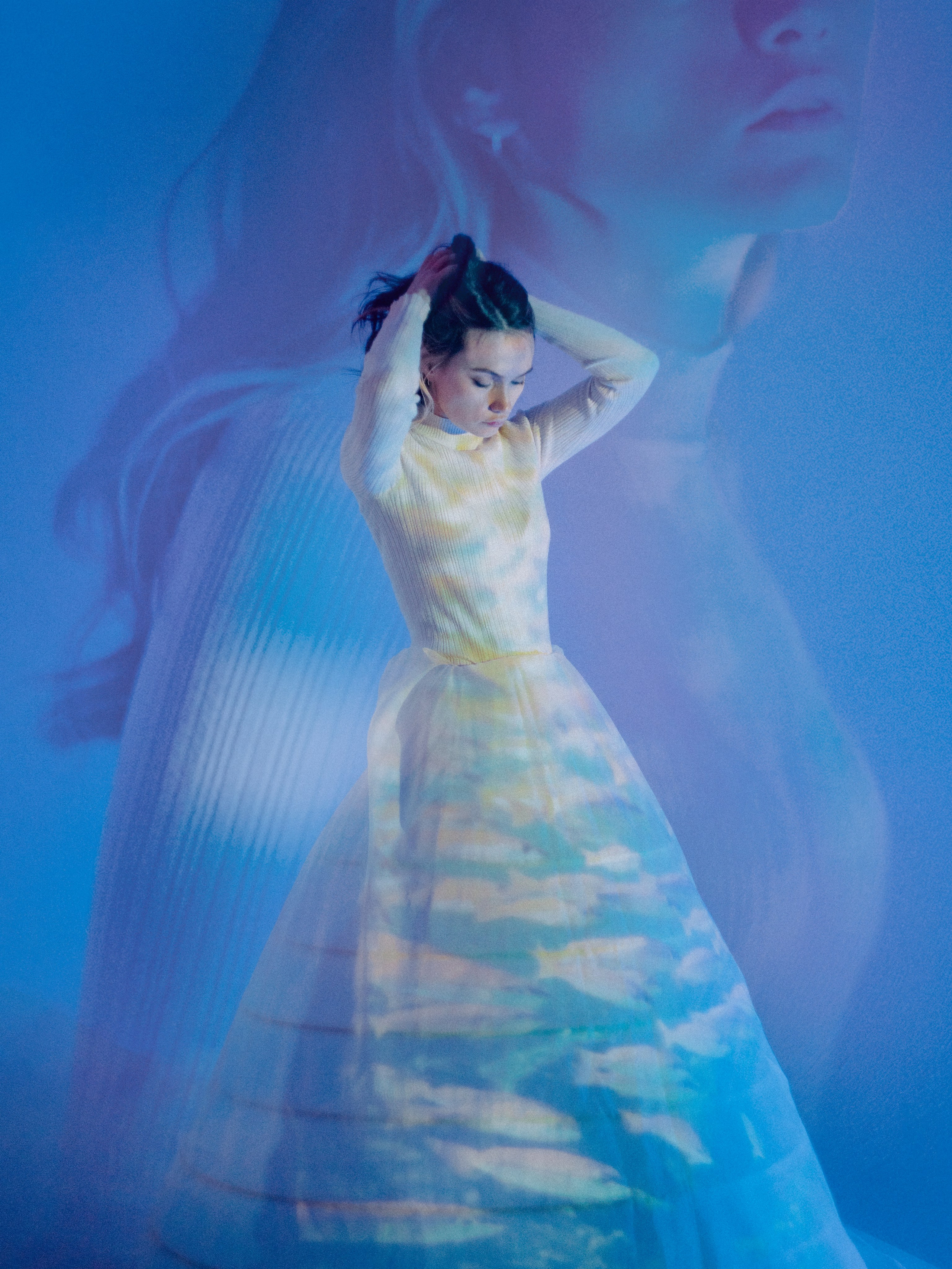 Портретная фотосессия с проектором в студии в Санкт-Петербурге. Светлана Гопанюк. Портретный фотограф. Санкт-Петербург. СПб