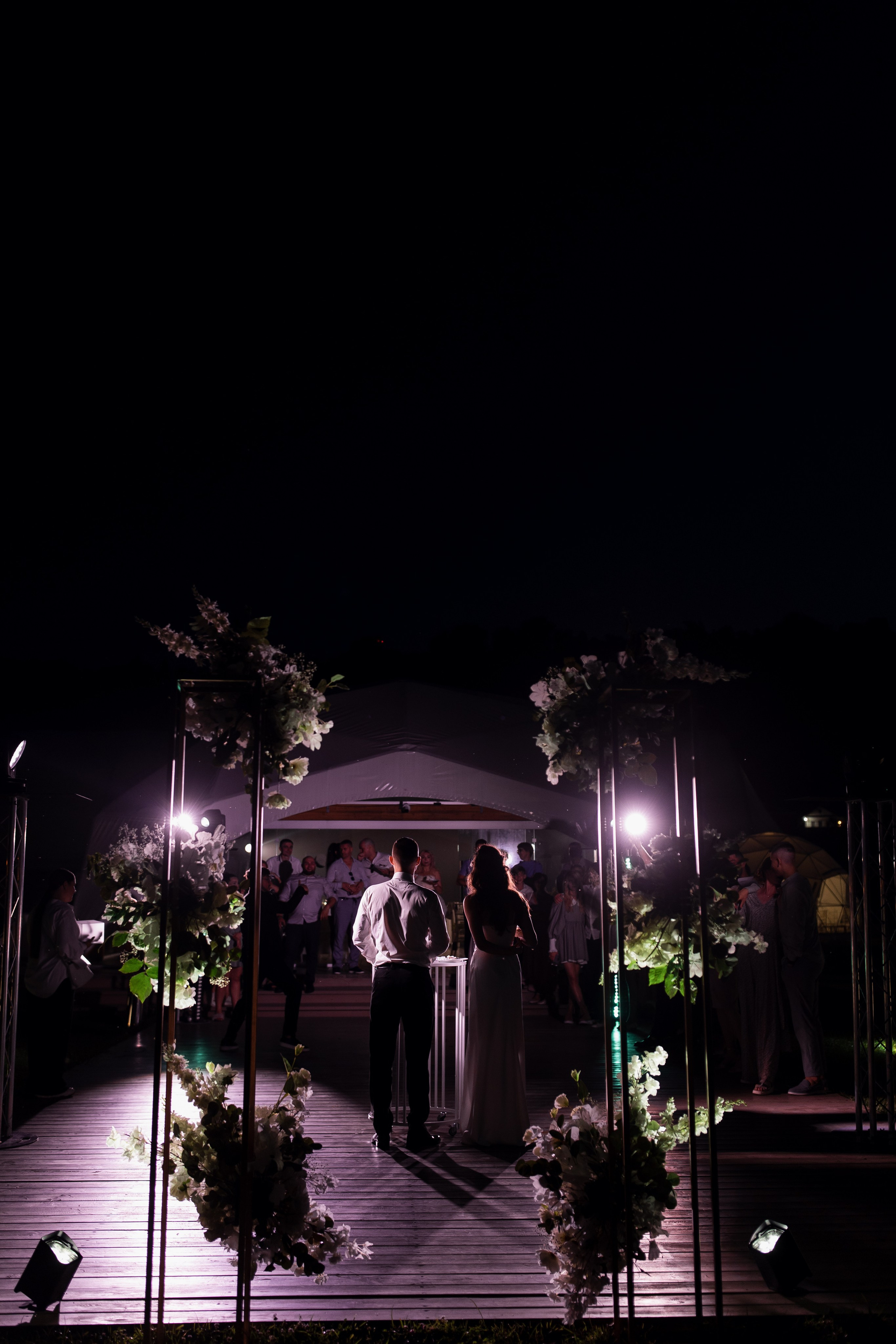 Световое оформление Villa Берег. DDrental прокатная компания Нижний Новгород