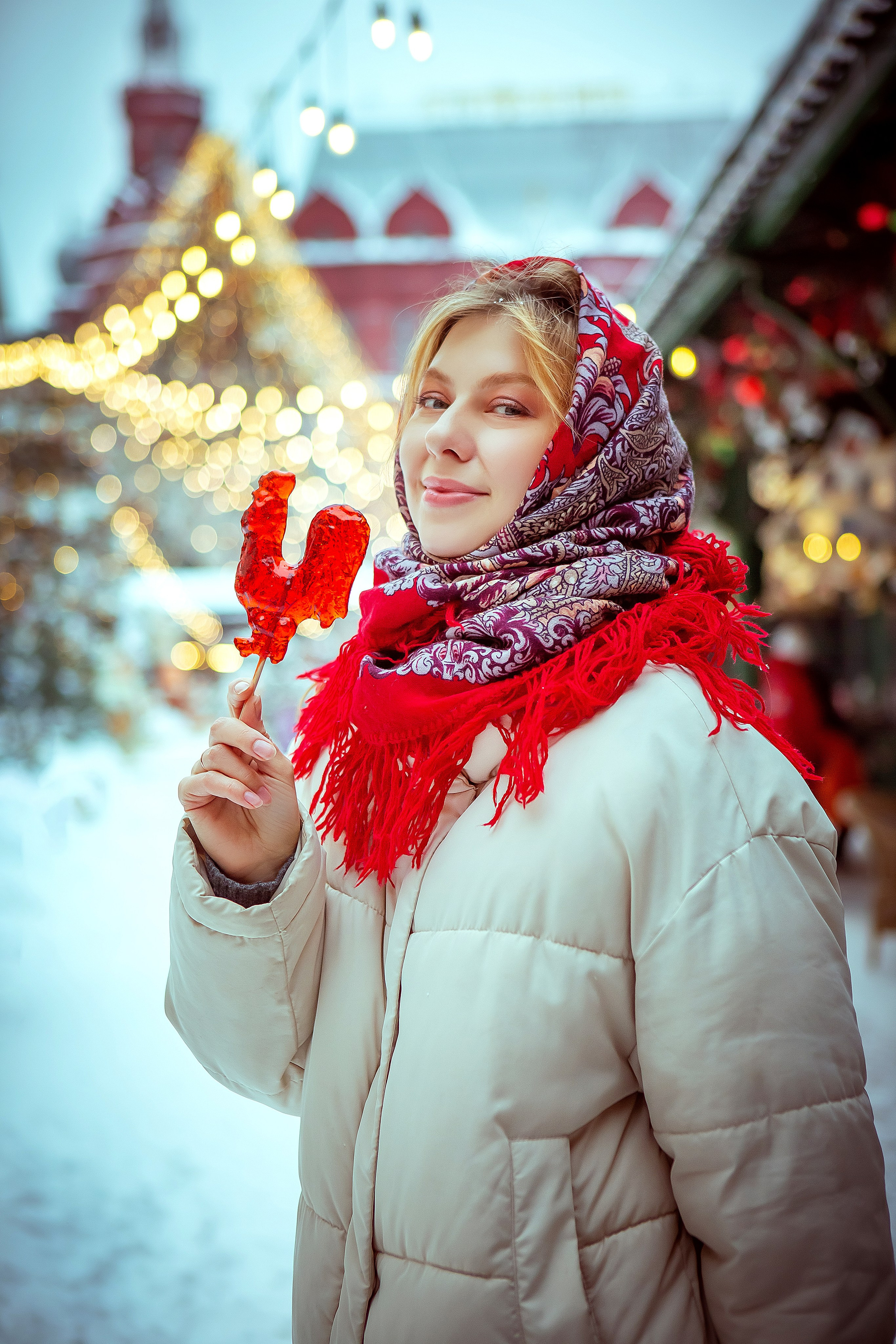 Новогодняя Москва. Алиса. Фотограф Мария Кольцова