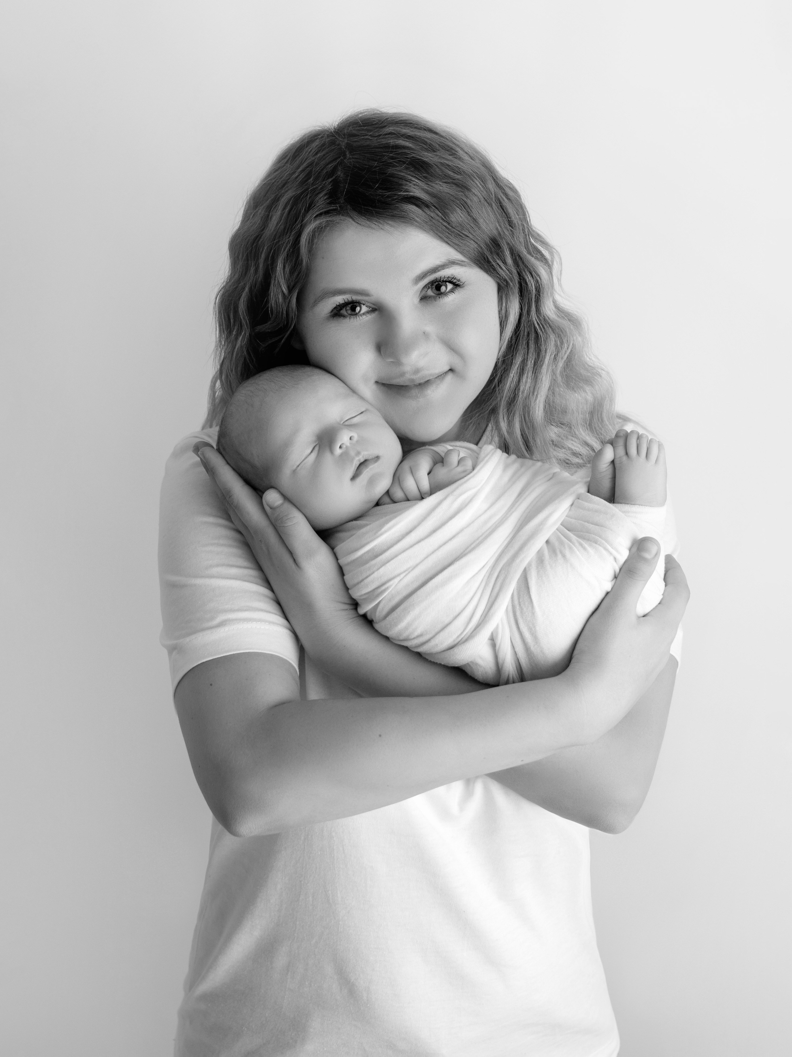 Новогодняя съёмка новорожденных в Краснодаре 2024. Фотограф новорожденных Краснодар Малышенко Надежда