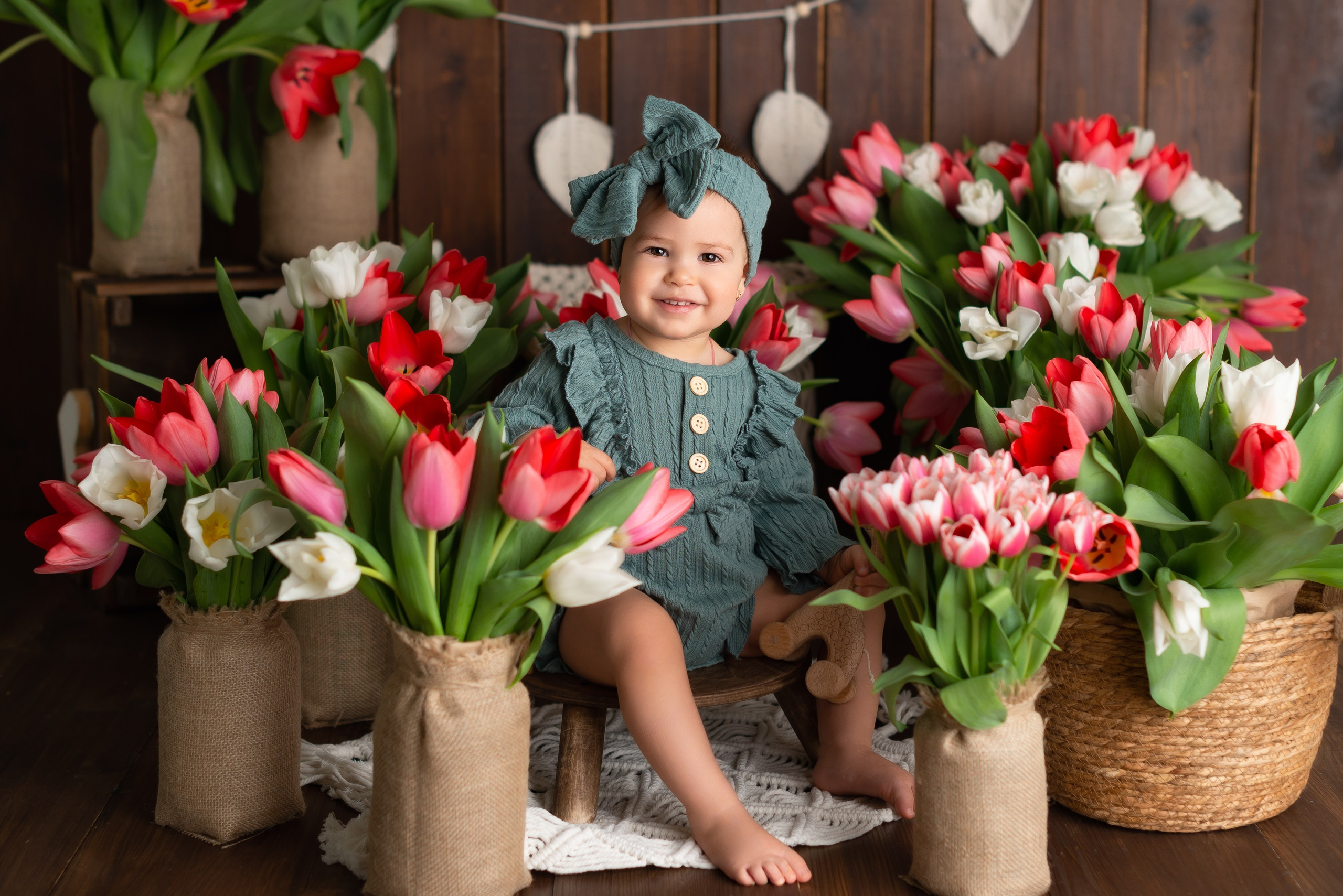 Тюльпаны. Детская фотостудия «Мандаринка» | Детский фотограф Краснодар