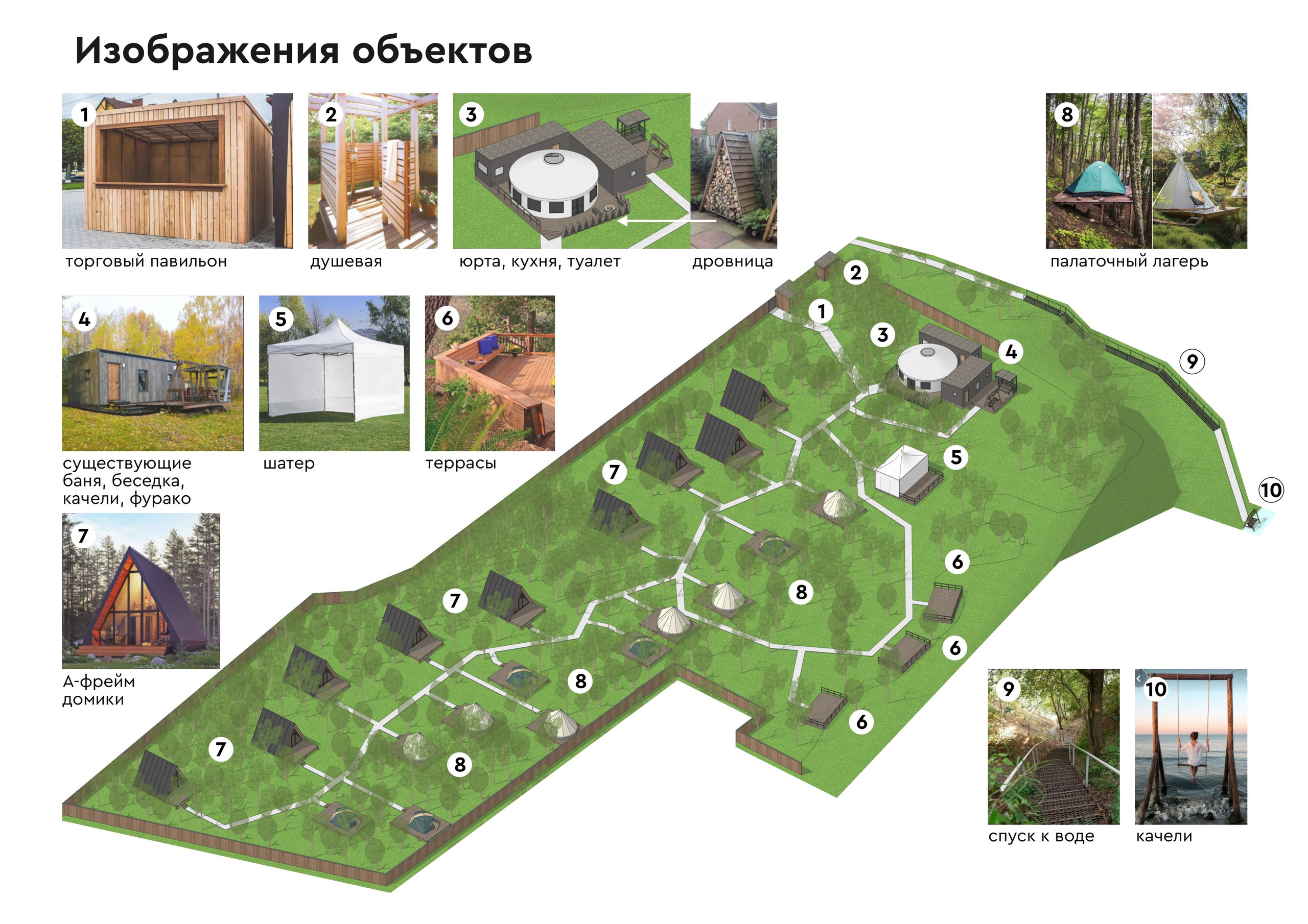 Концепция расширения глемпинга Верхнеуслонский район. Архитектор-дизайнер в Казани