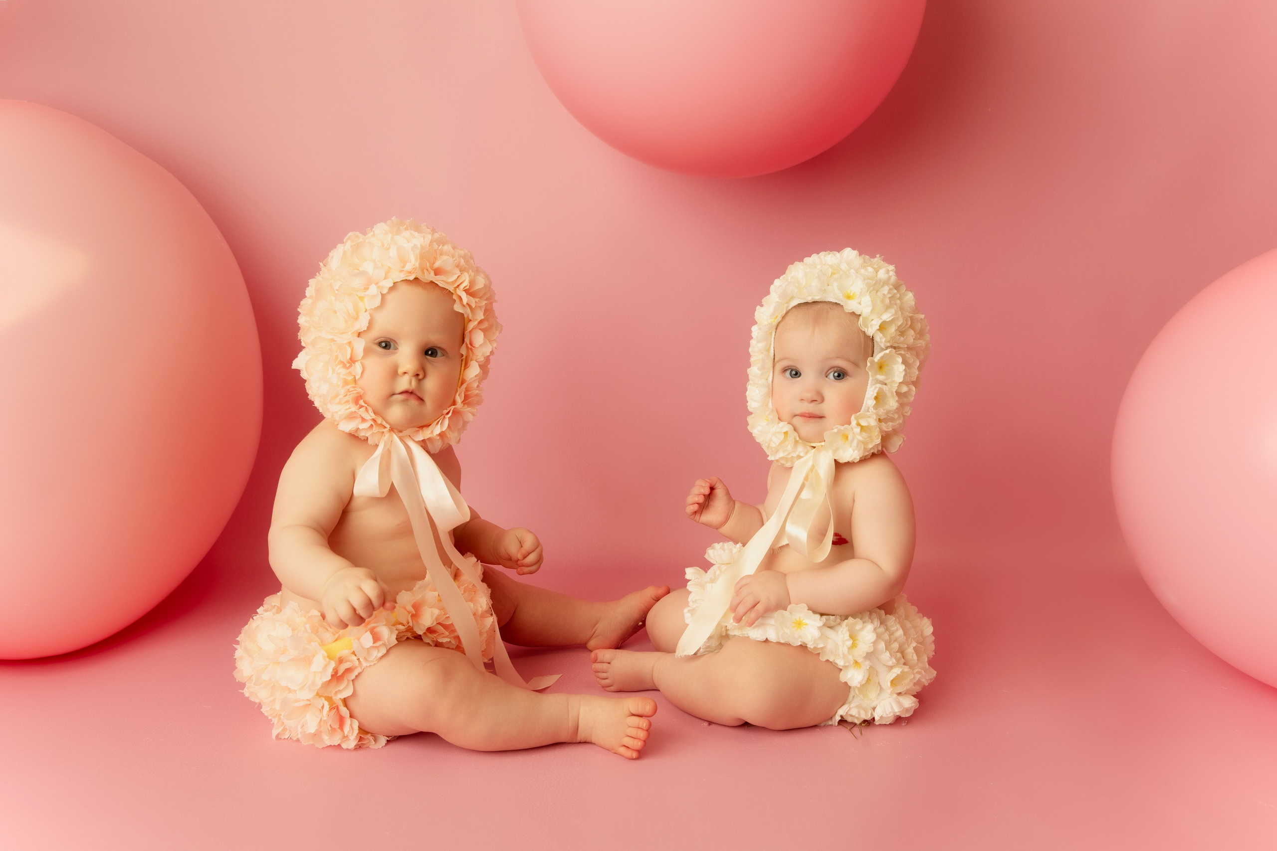 Съемка годовасиков в цветочных костюмах. Фотограф новорожденных, детский фотограф  Москва.Семейная съемка Москва. Семенова Анна