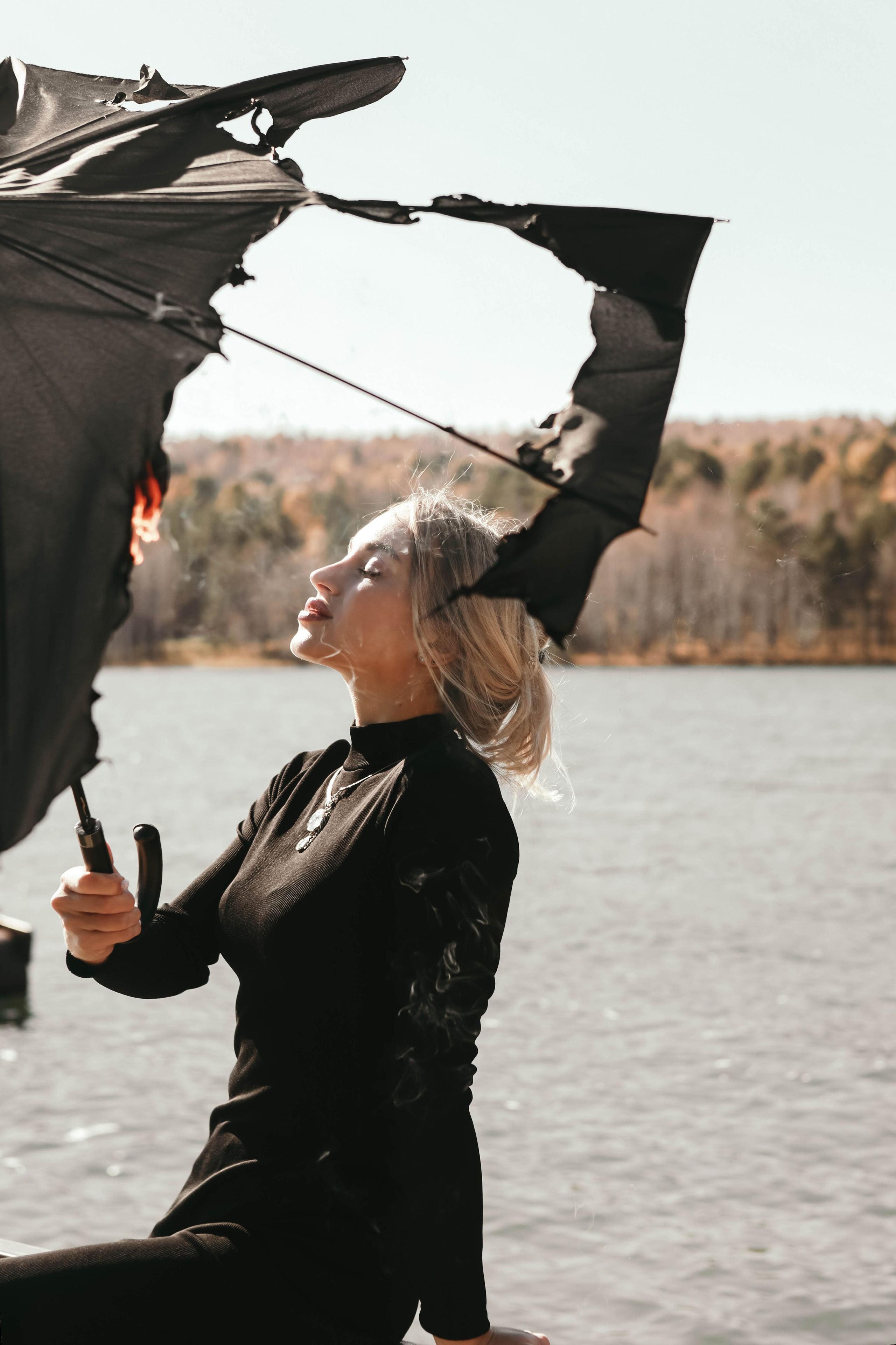 Кристина с зонтом. Фотограф в Иркутске