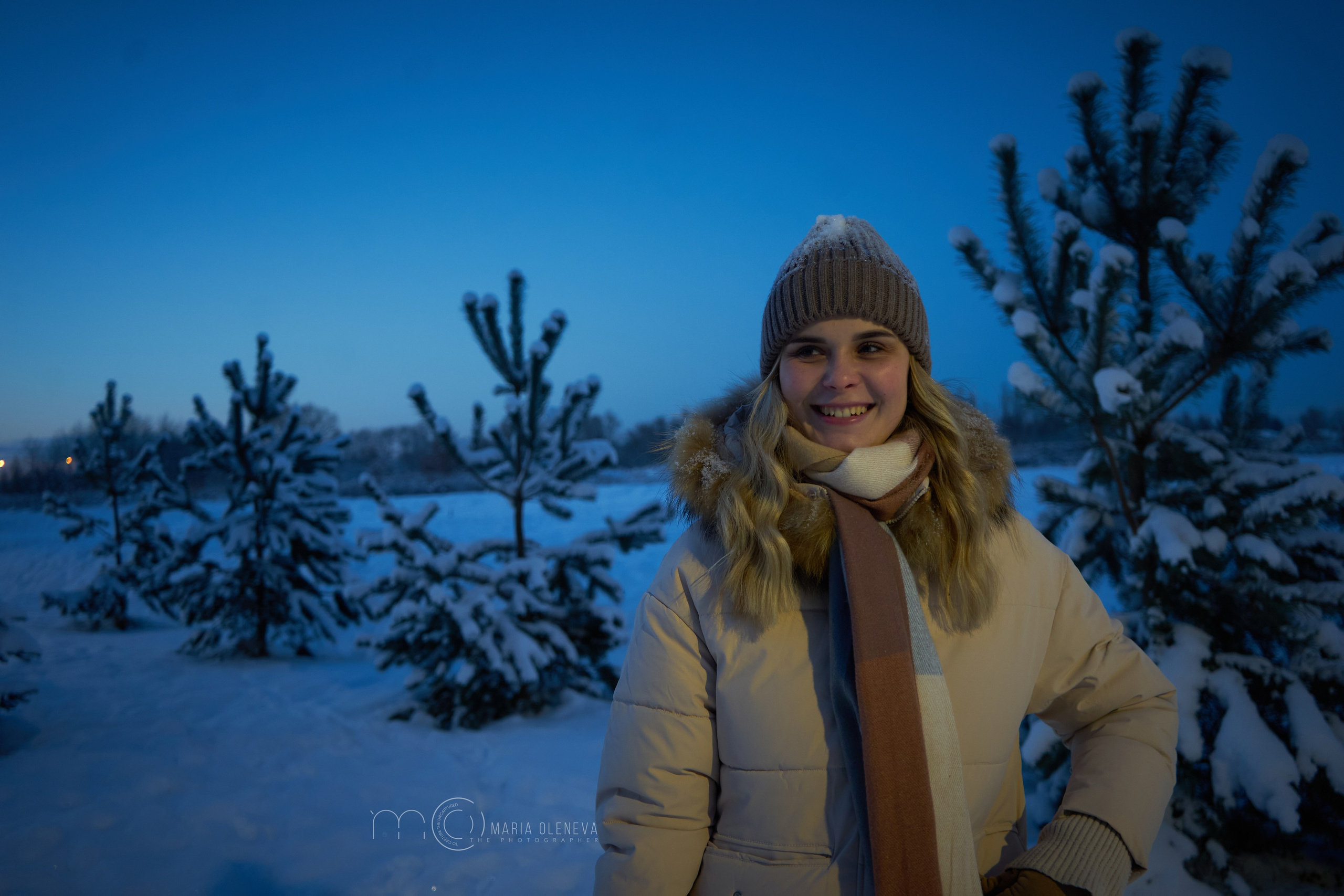 Зимний вечер с Аней. Фотограф Мария Оленева