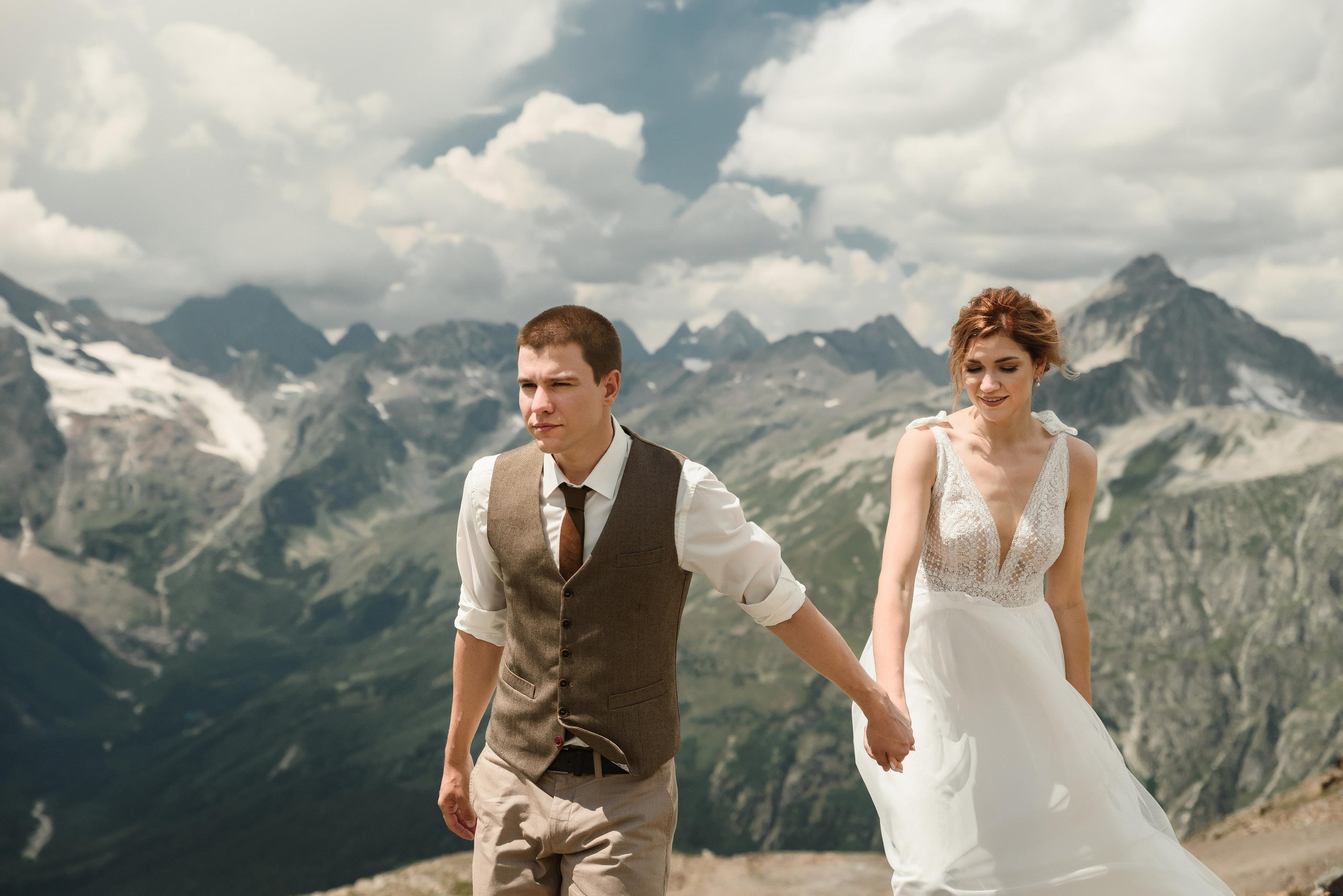 Свадебный день в горах (10.08.2020). Свадебный и travel фотограф в Волгограде, Сочи, Домбае, Европе