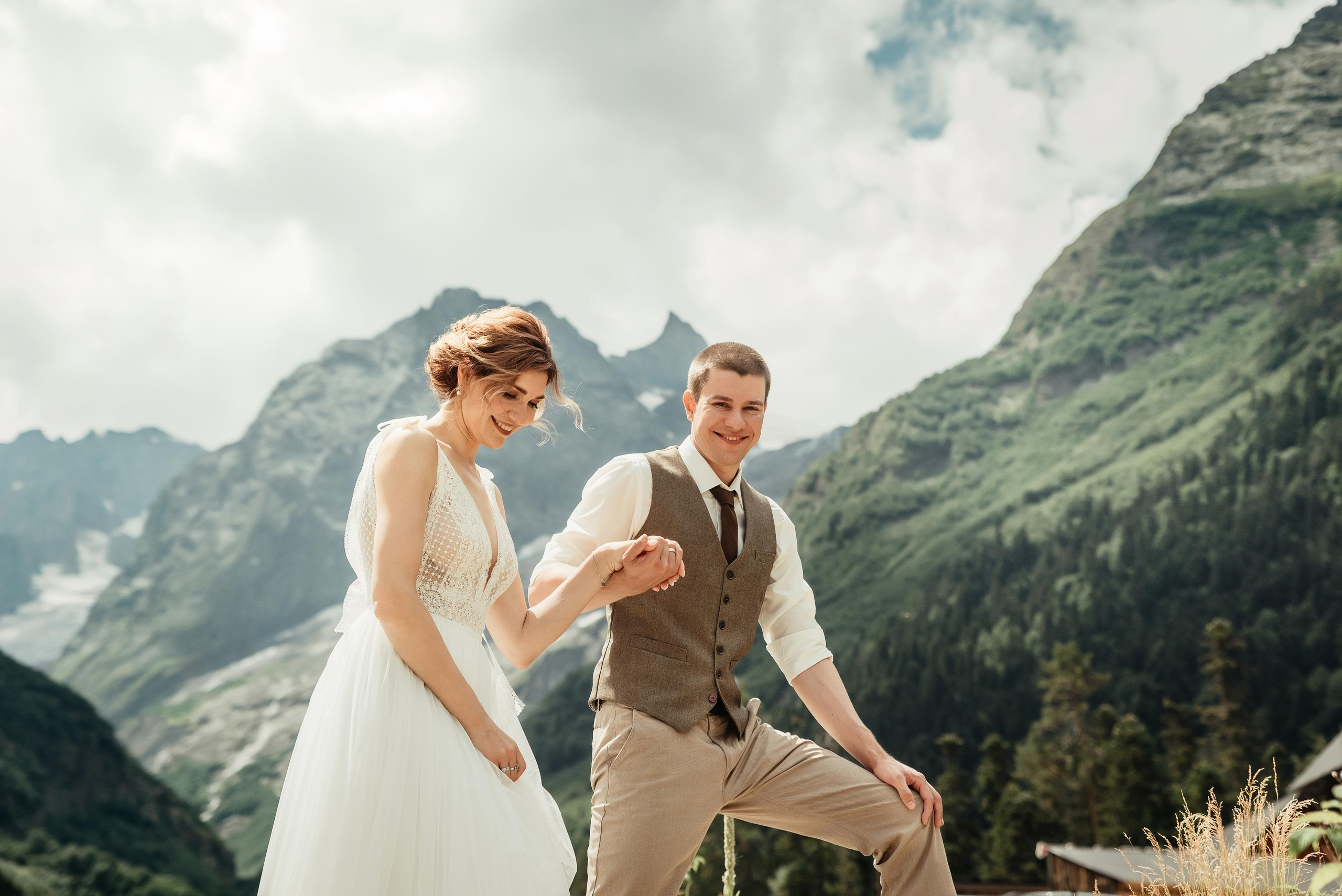 Свадебный день в горах (10.08.2020). Свадебный и travel фотограф в Волгограде, Сочи, Домбае, Европе