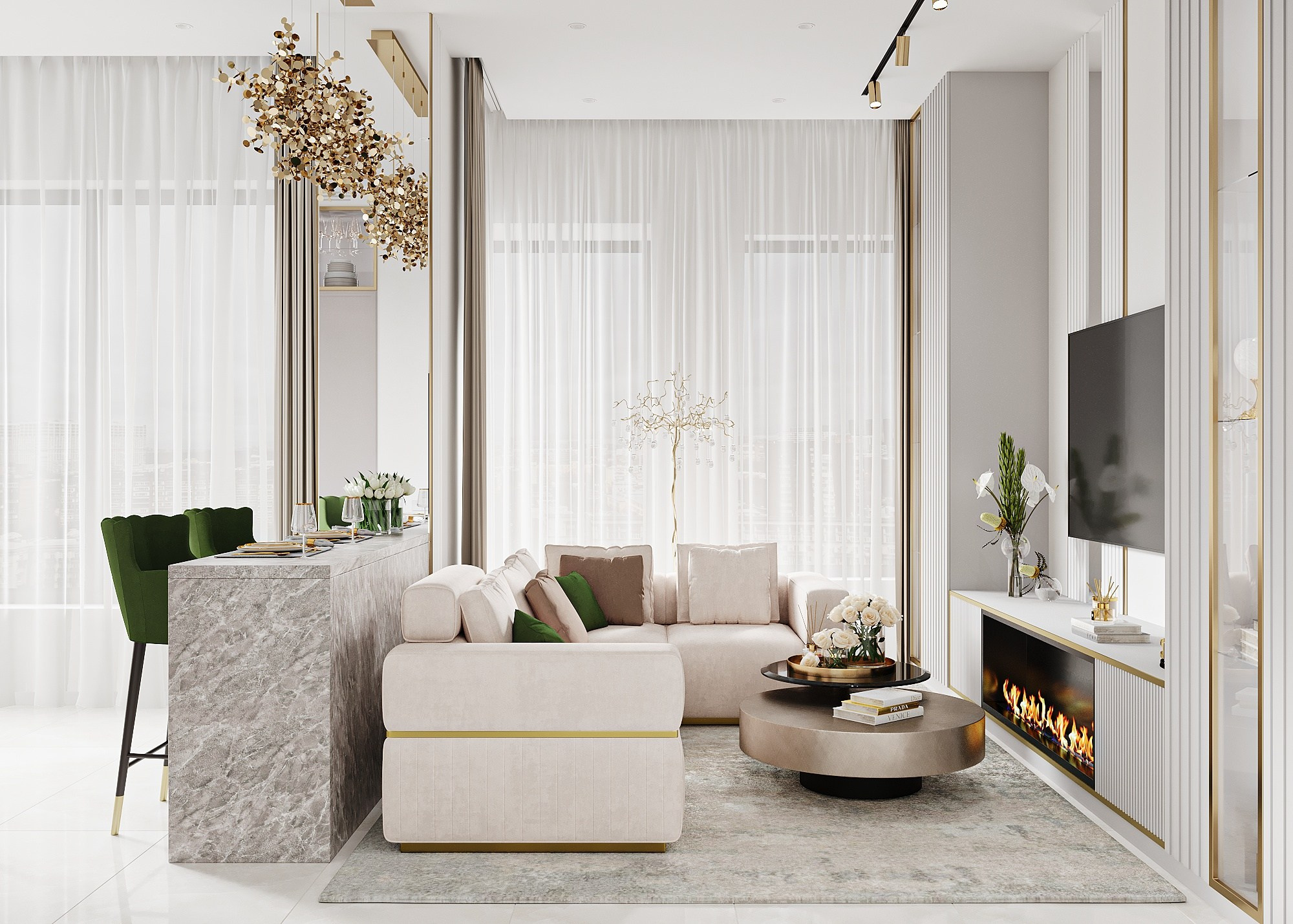 RESIDENCE ZILART, MOSCA. Irina Balykina — Interior 3D Visualisation