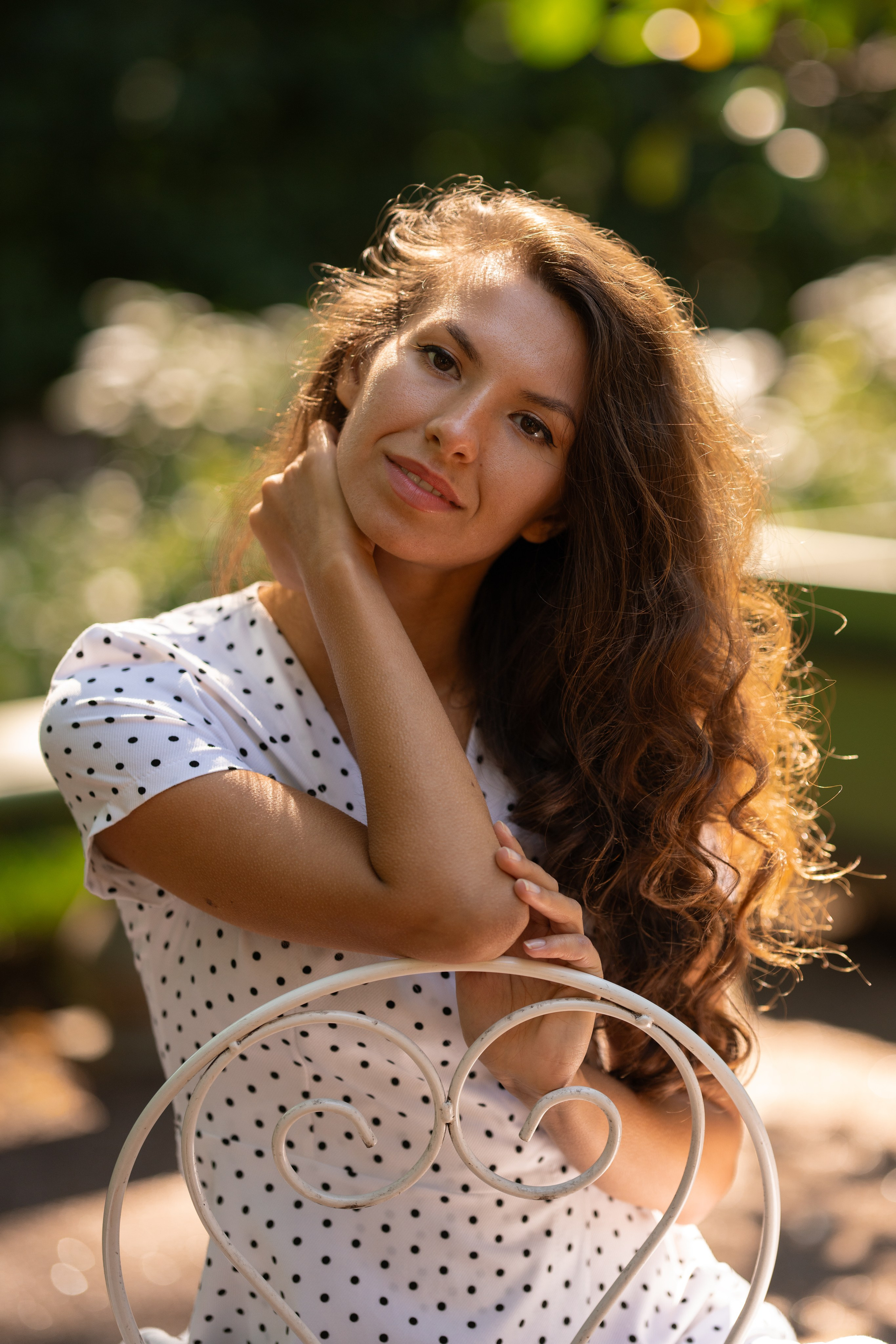 Виолетта в Летнем саду. Семейный и портретный фотограф в Санкт-Петербурге Татьяна Гримоть