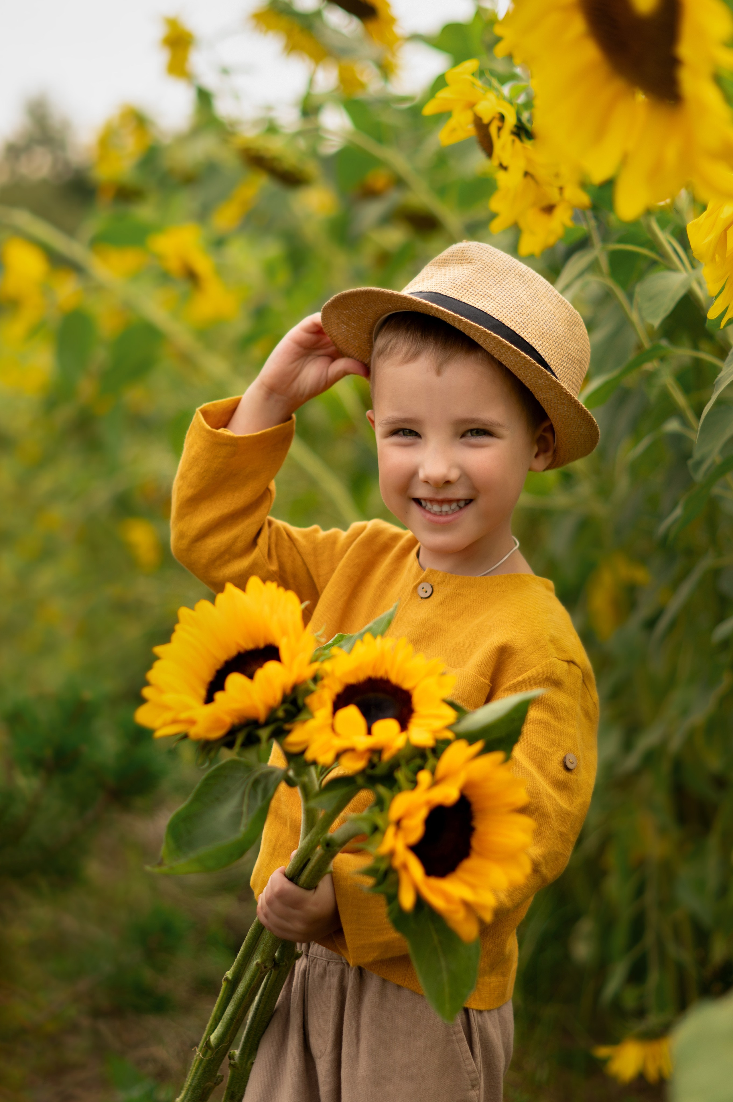 Подсолнухи. Детский и семейный фотограф г. Москва Оксана Катаджи