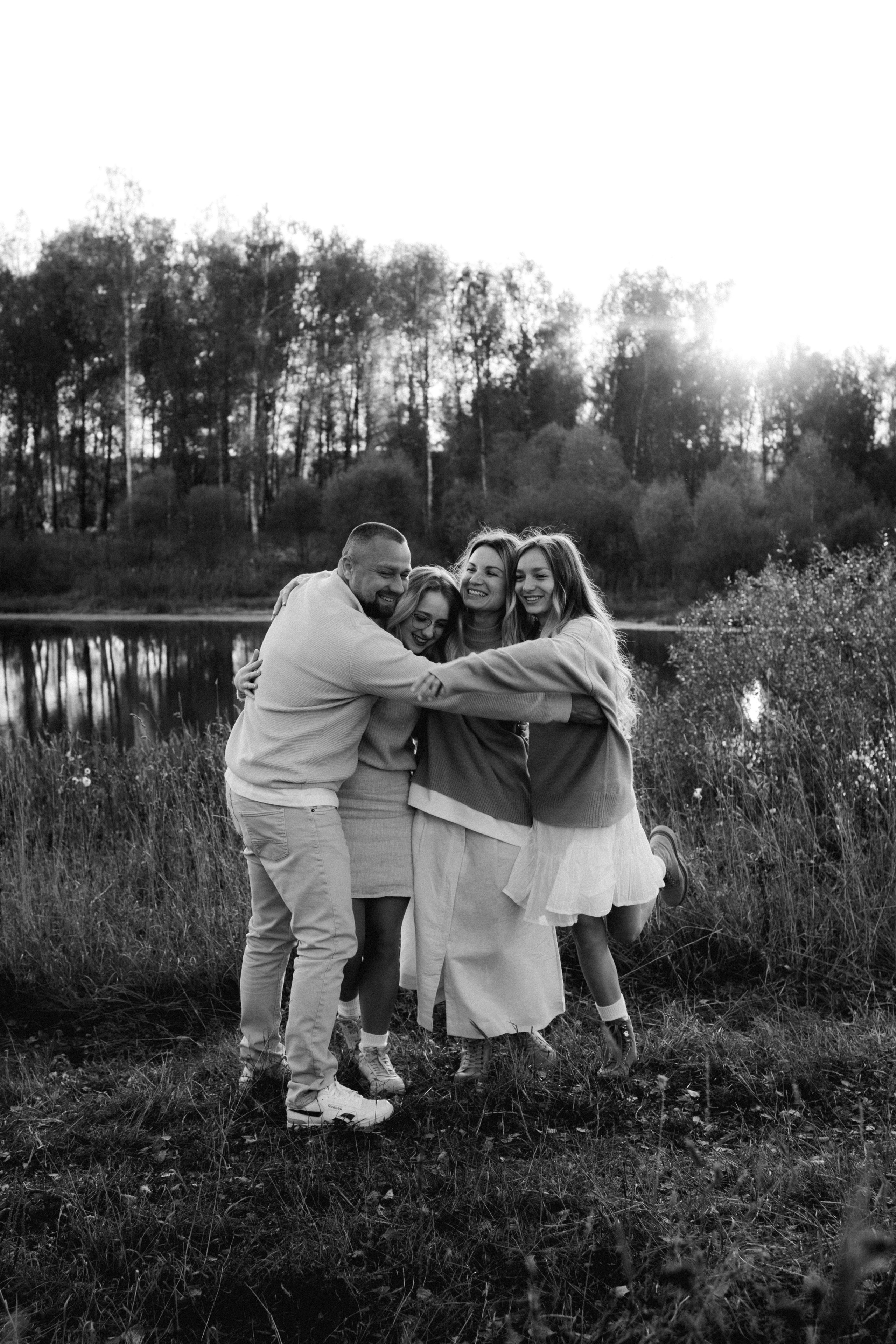 Семейная фотосессия на качелях. Семейный фотограф в Москве и в Домодедово Екатерина Патракова