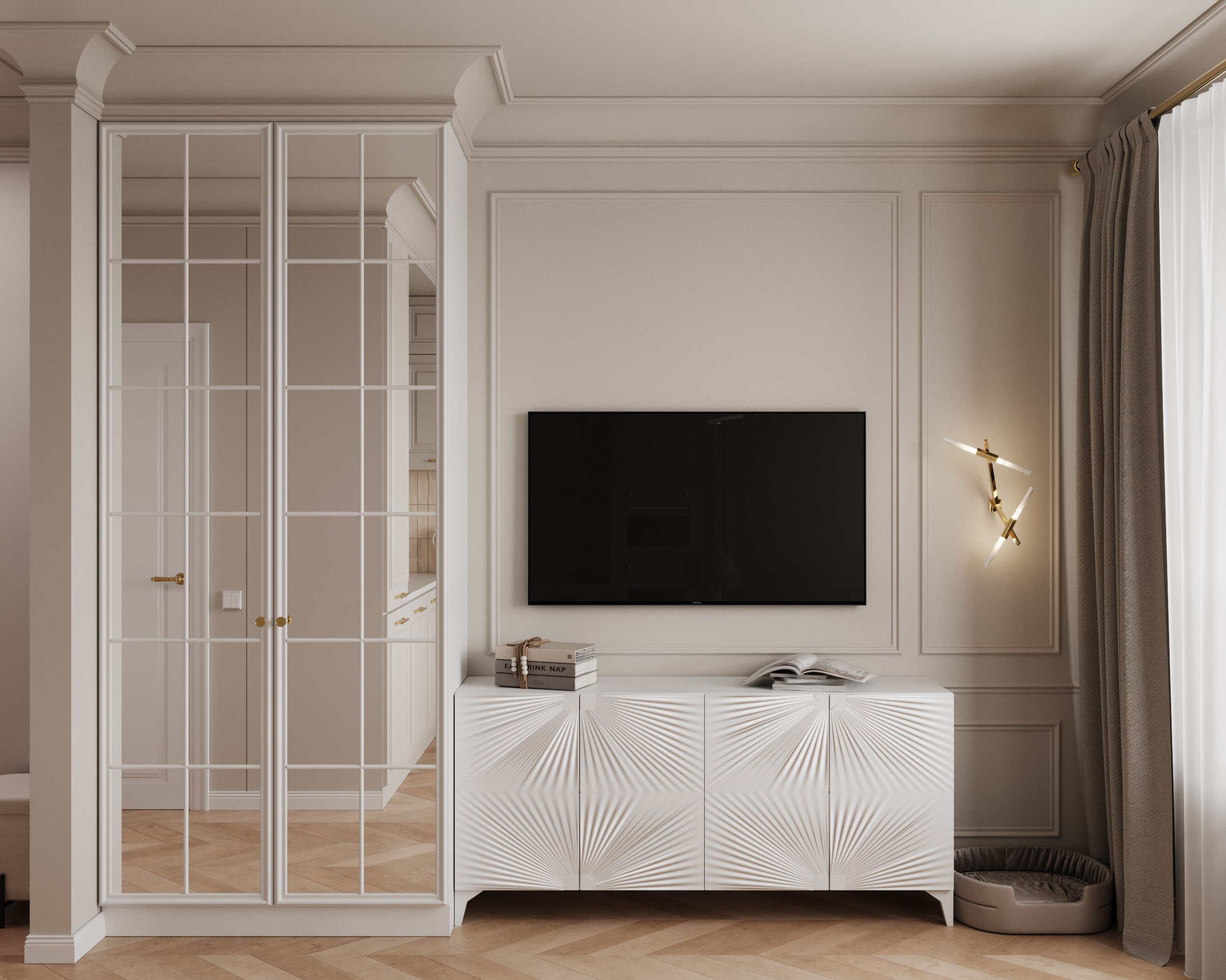 Неоклассика — квартира студия