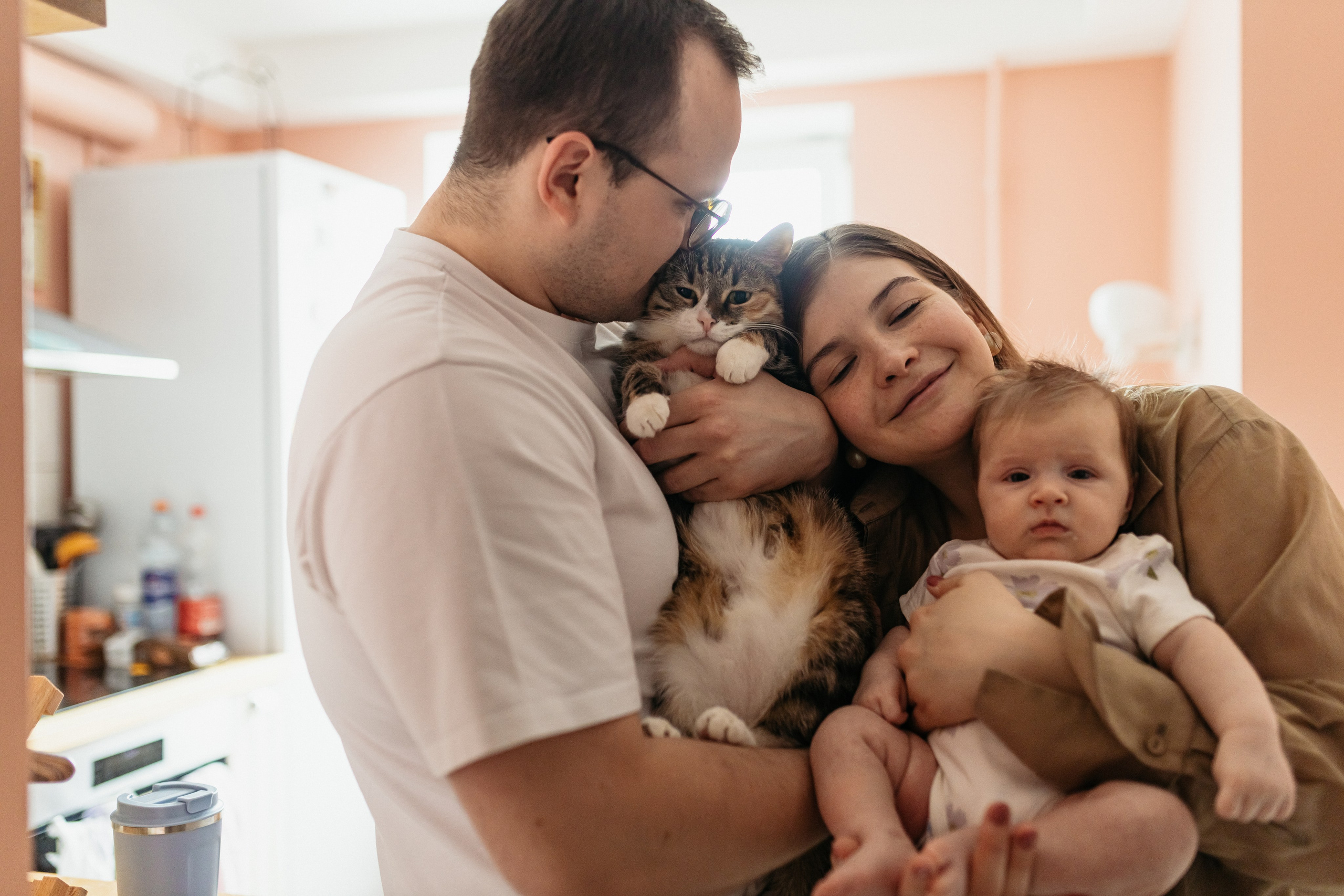 Семейная история. Фотограф родов выписка новорожденных Санкт-Петербург