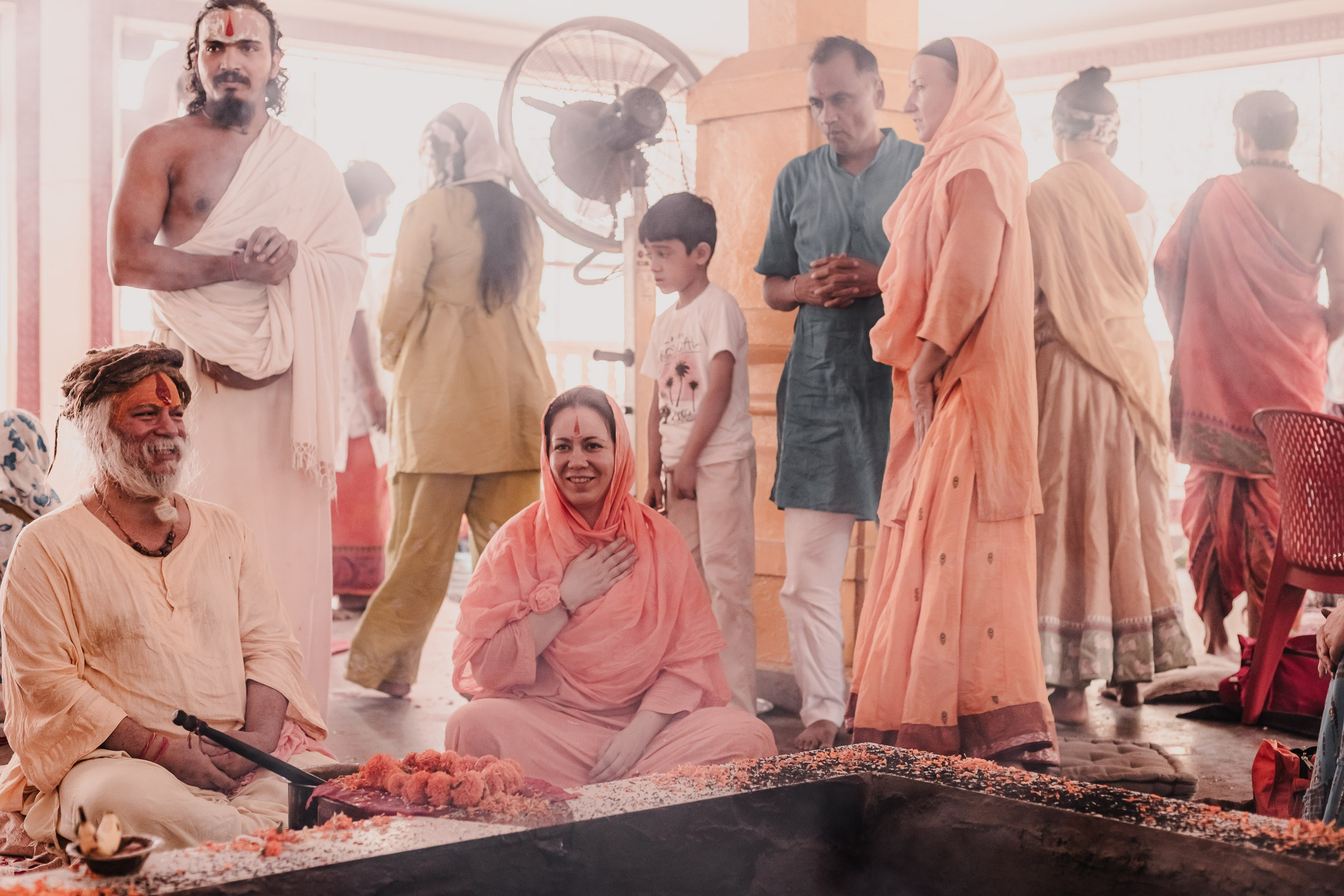 Navaratri yajna at Devraha Baba Ji ashram. Мариам Багдасарян
