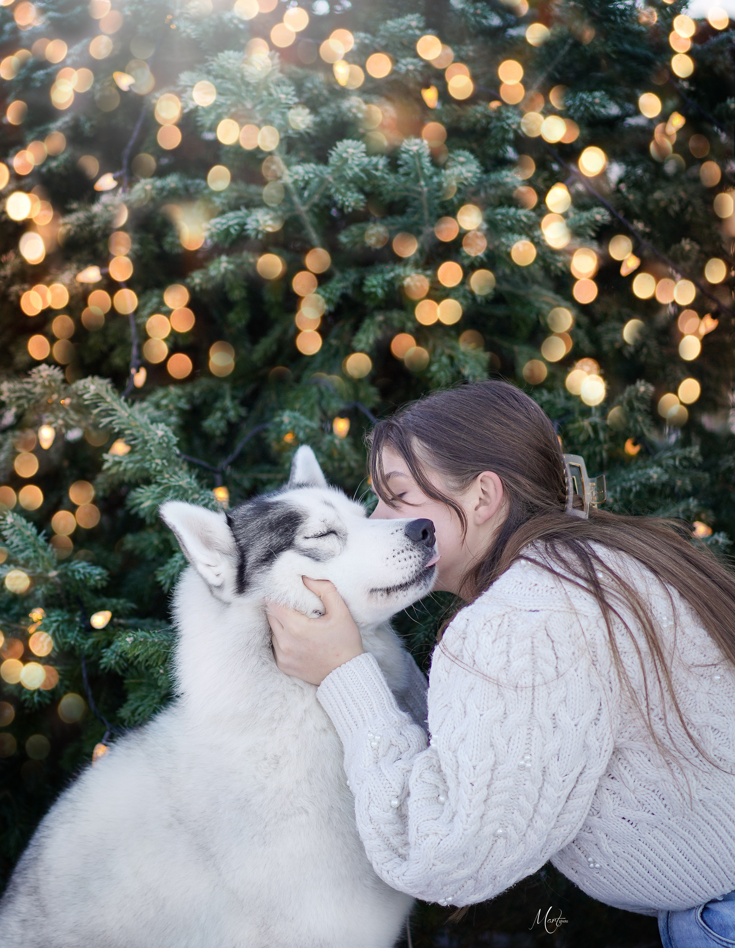 Саша и хаски зима. Фотограф-анималист в Санкт-Петербурге Яна Мартынова