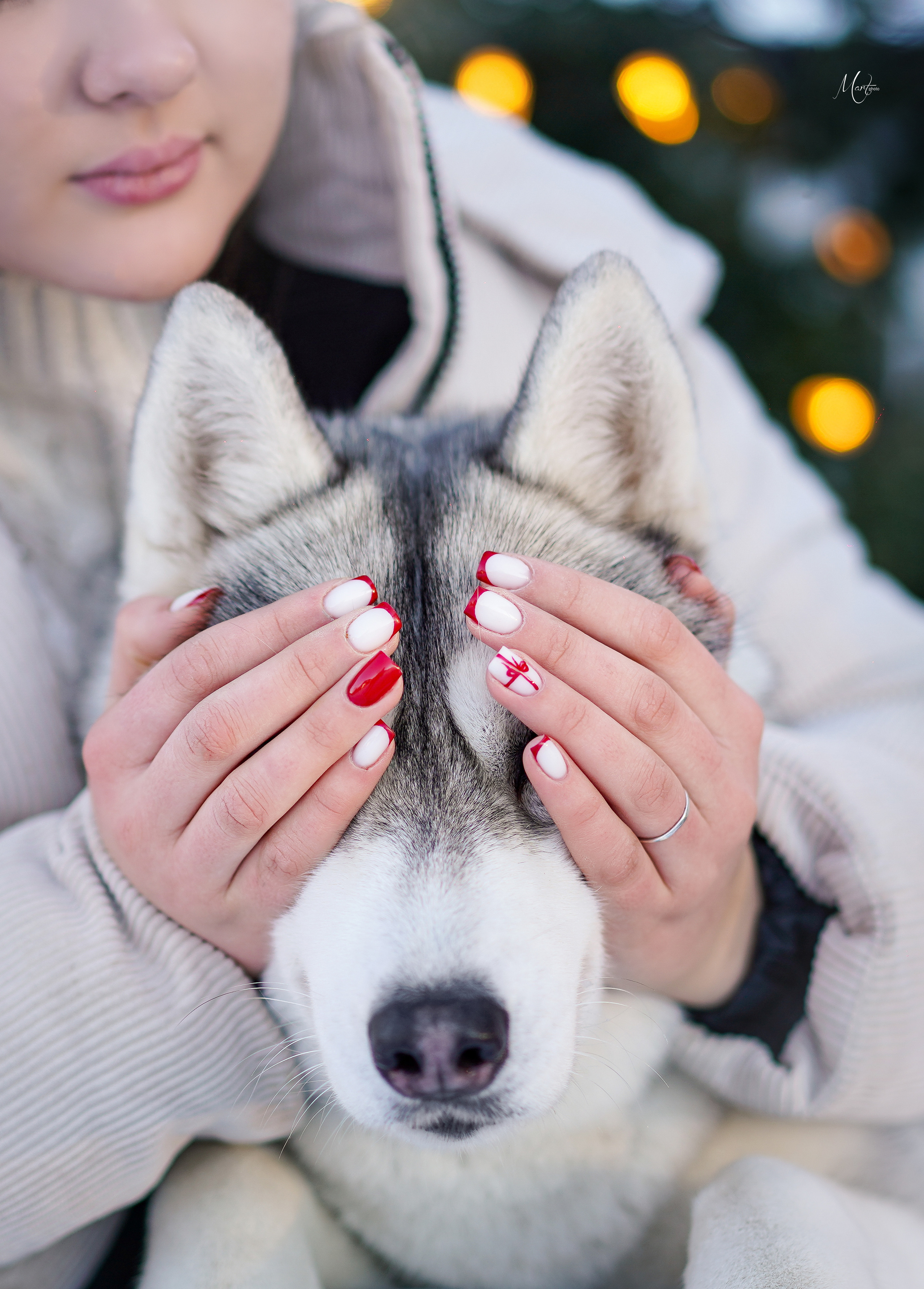 Саша и хаски зима. Фотограф-анималист в Санкт-Петербурге Яна Мартынова