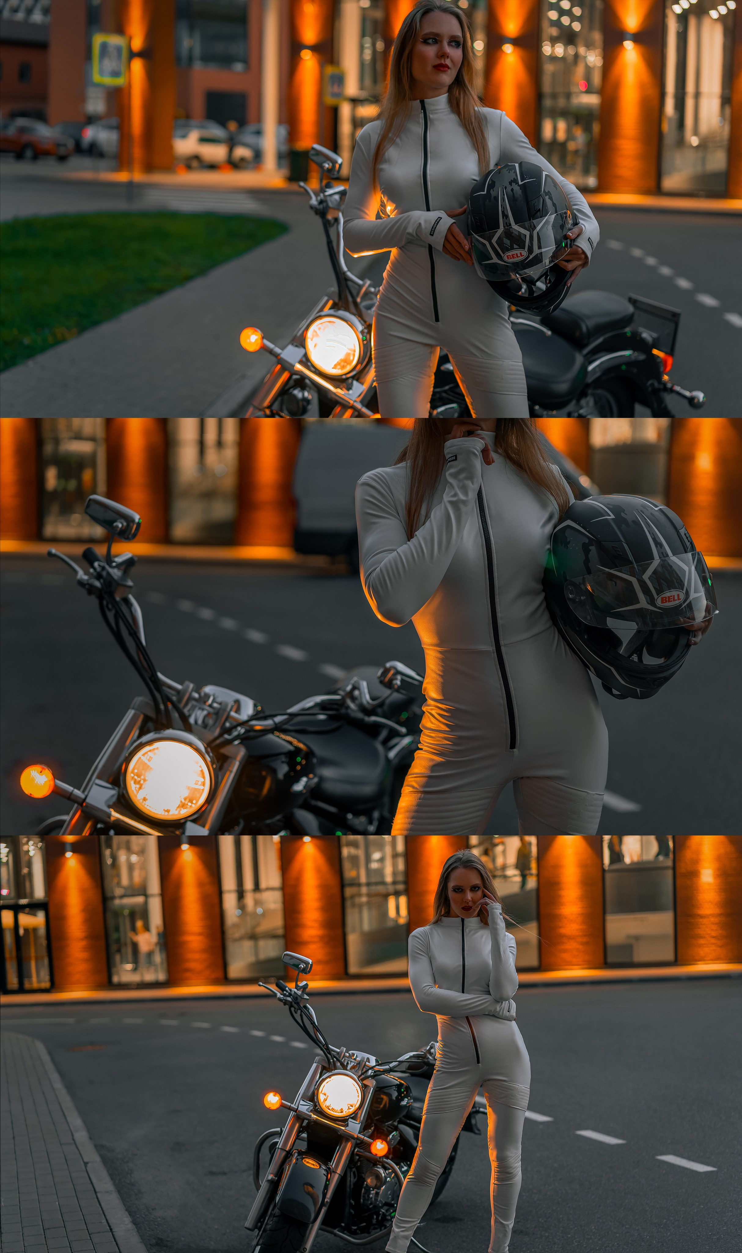 Девушка с мотоциклом фотосессия