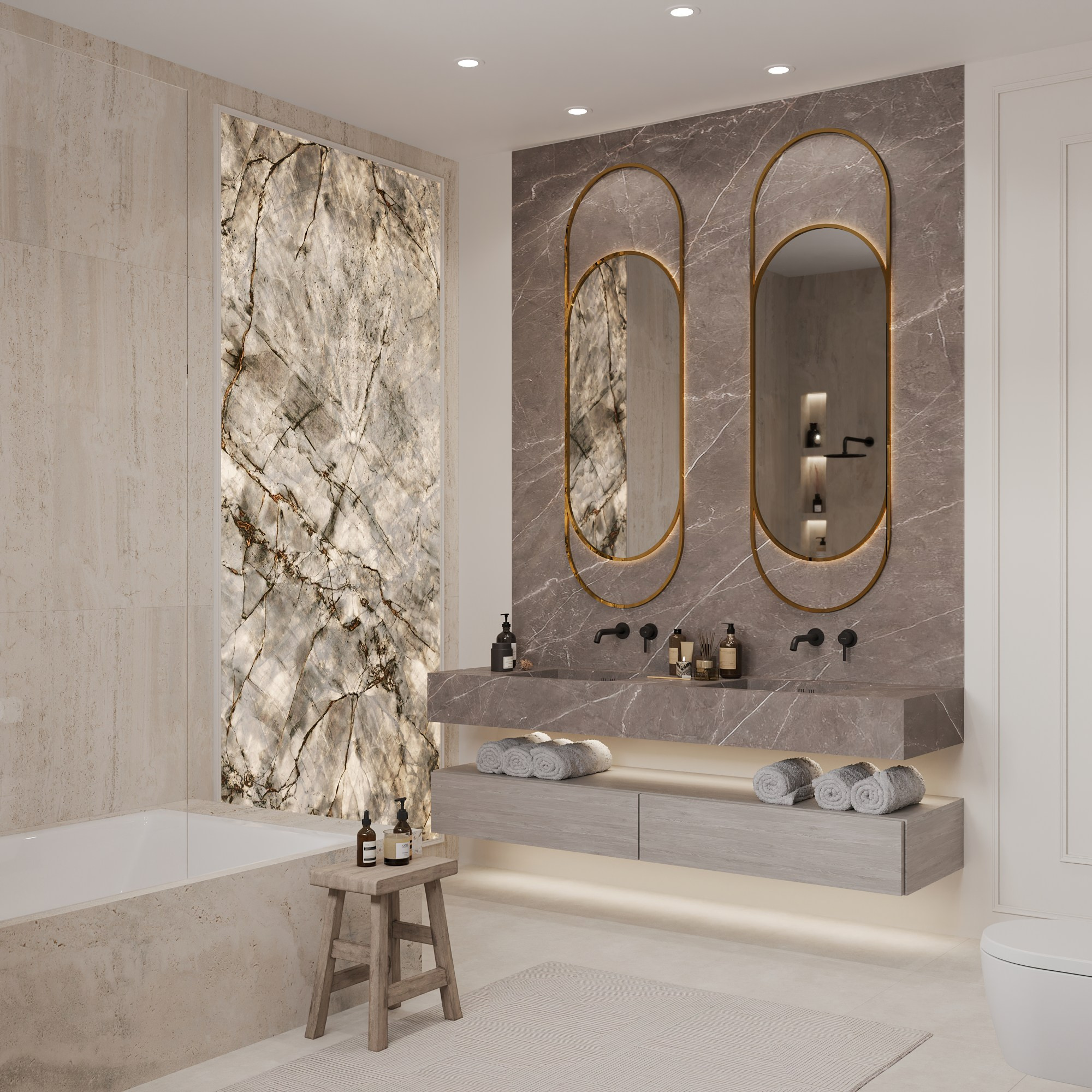 Второй этаж 2-х этажного дома. Интерьерный 3Д Визуализатор Маргарита Оберемко