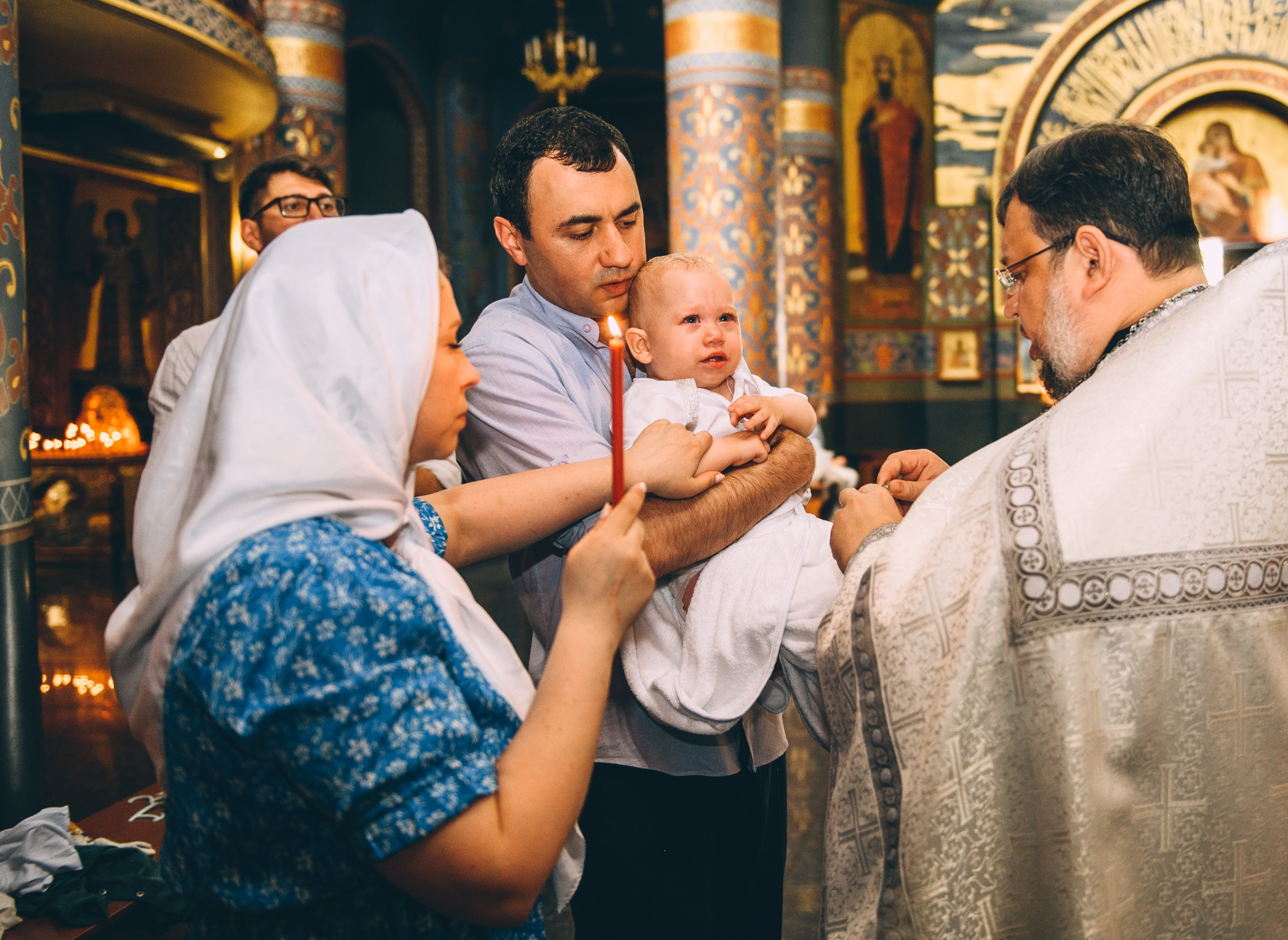 Крещение в храме Нерукотворного Образа Христа Спасителя. Свадебный и семейный фотограф София Невская