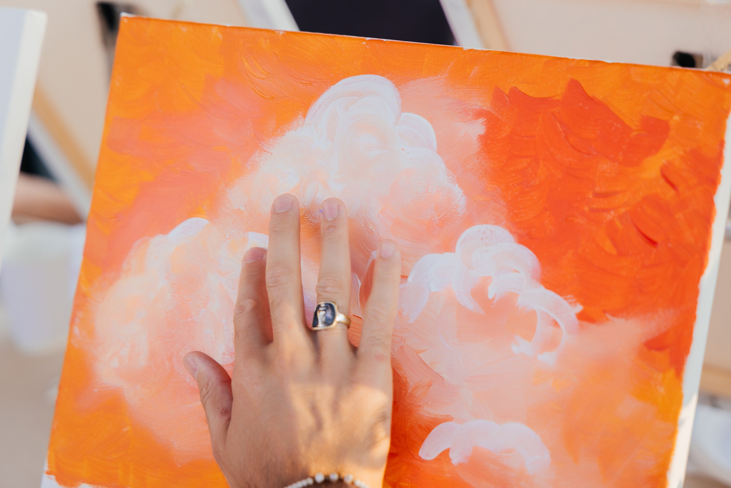 Арт-вечер с рисованием картин Painty x Bon Season. Фотограф Алексей Солопов