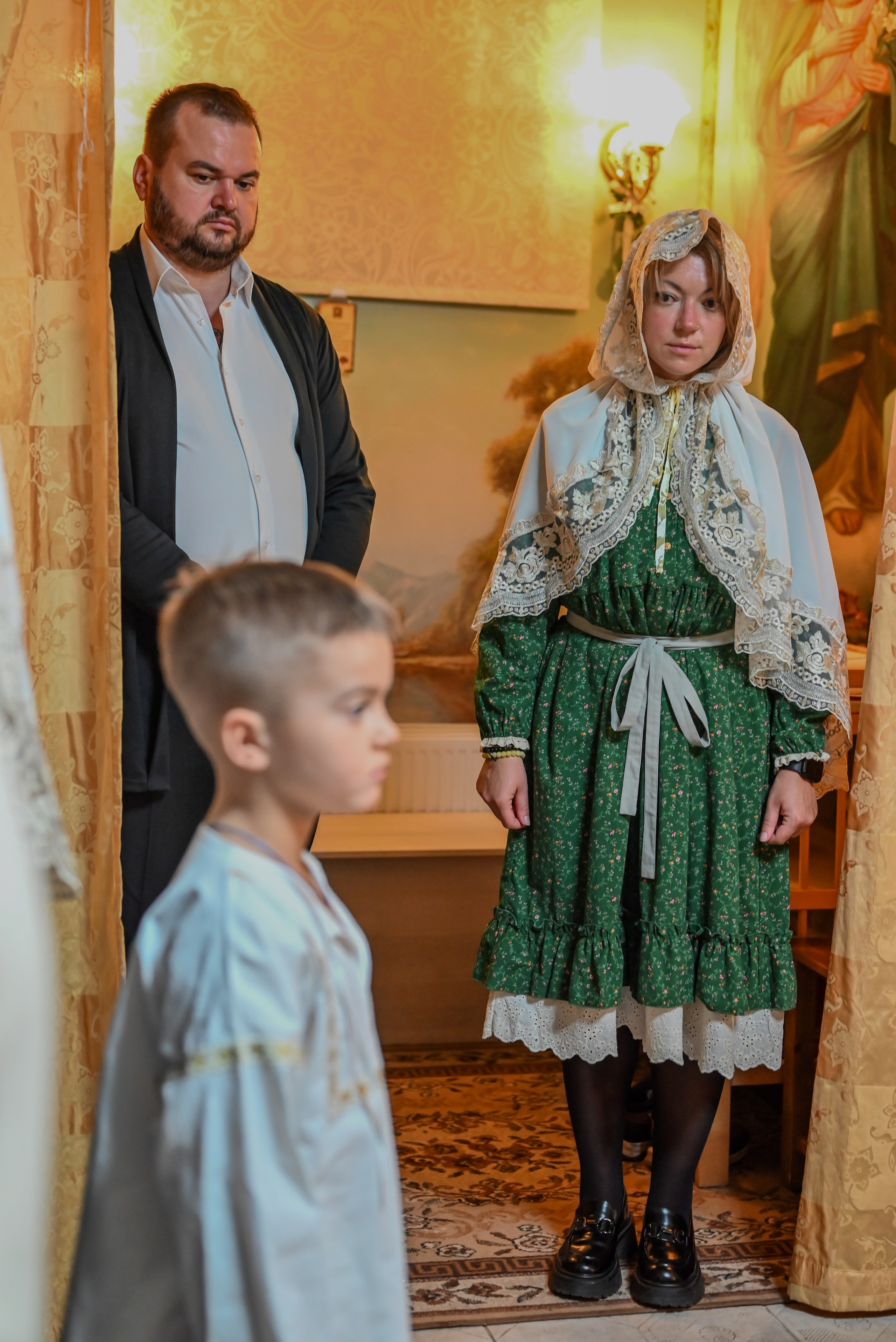 Крещение Совхоз Ленина. Семейный и детский фотограф Москва