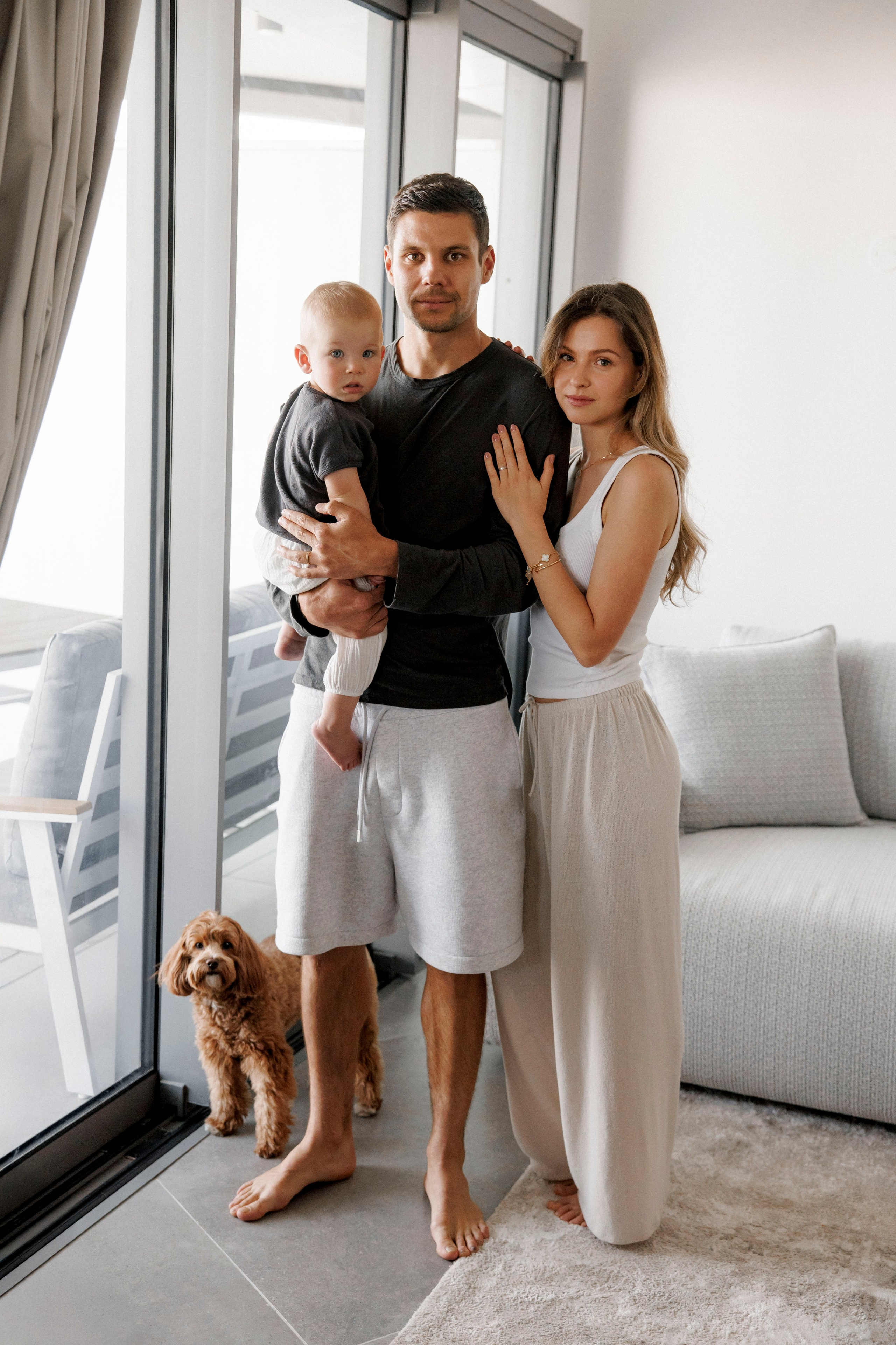 One year old at home. Wedding and family photographer