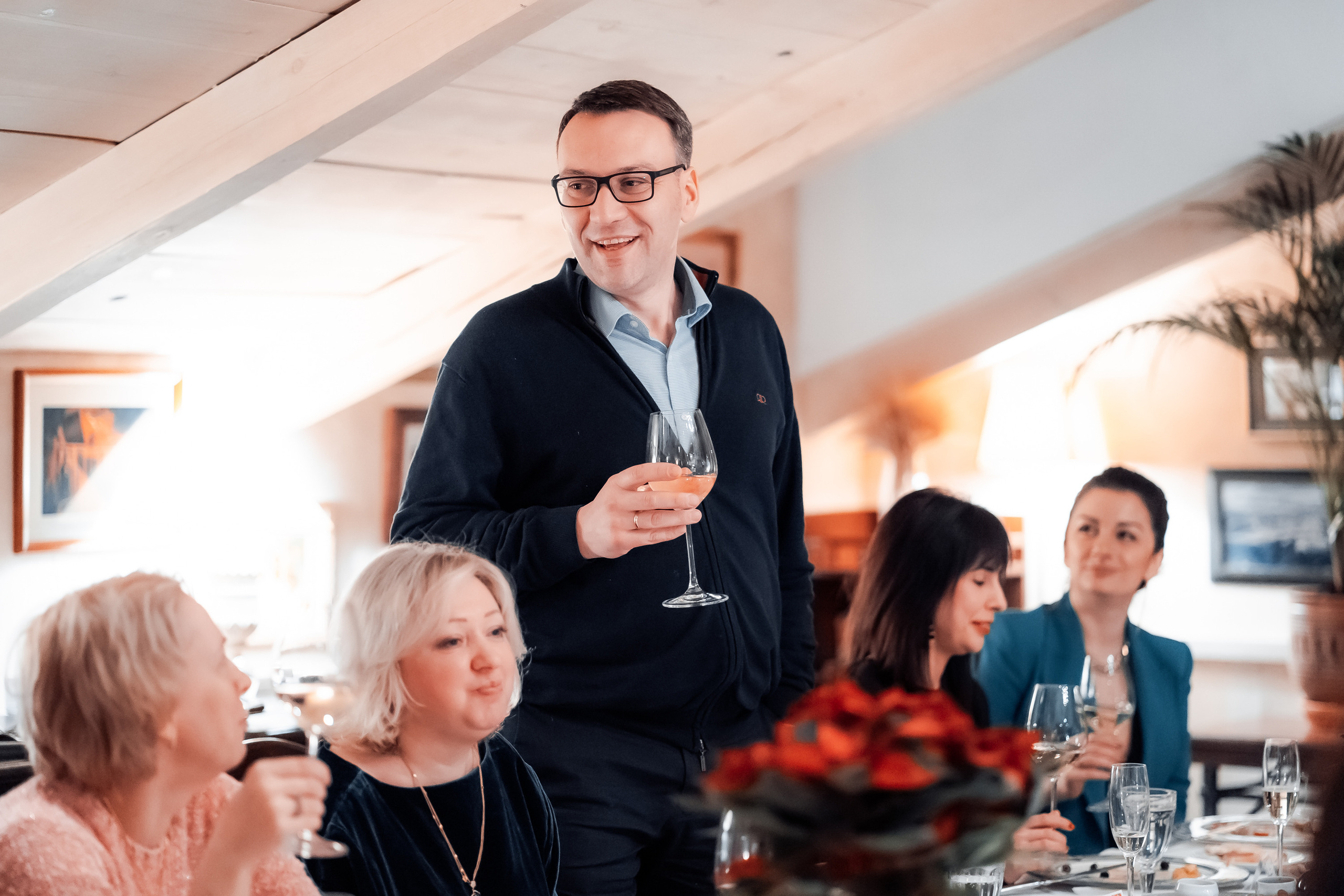 Фото отчёт с корпоративного ужина в ресторане — «Кантинетта Антинори». Свадебный и Репортажный фотограф в Москве — Шестак Константин