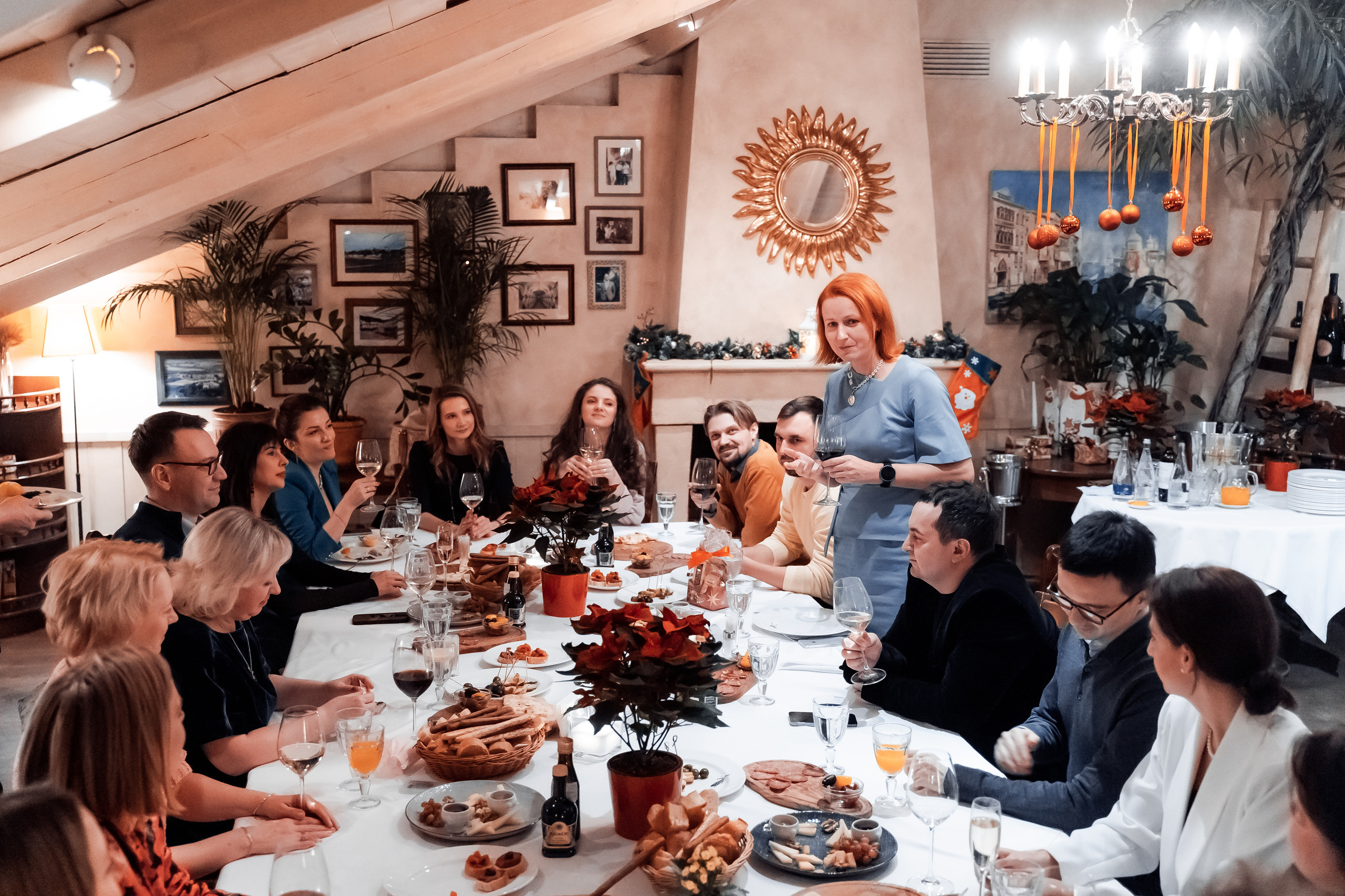 Фото отчёт с корпоративного ужина в ресторане — «Кантинетта Антинори». Свадебный и Репортажный фотограф в Москве — Шестак Константин