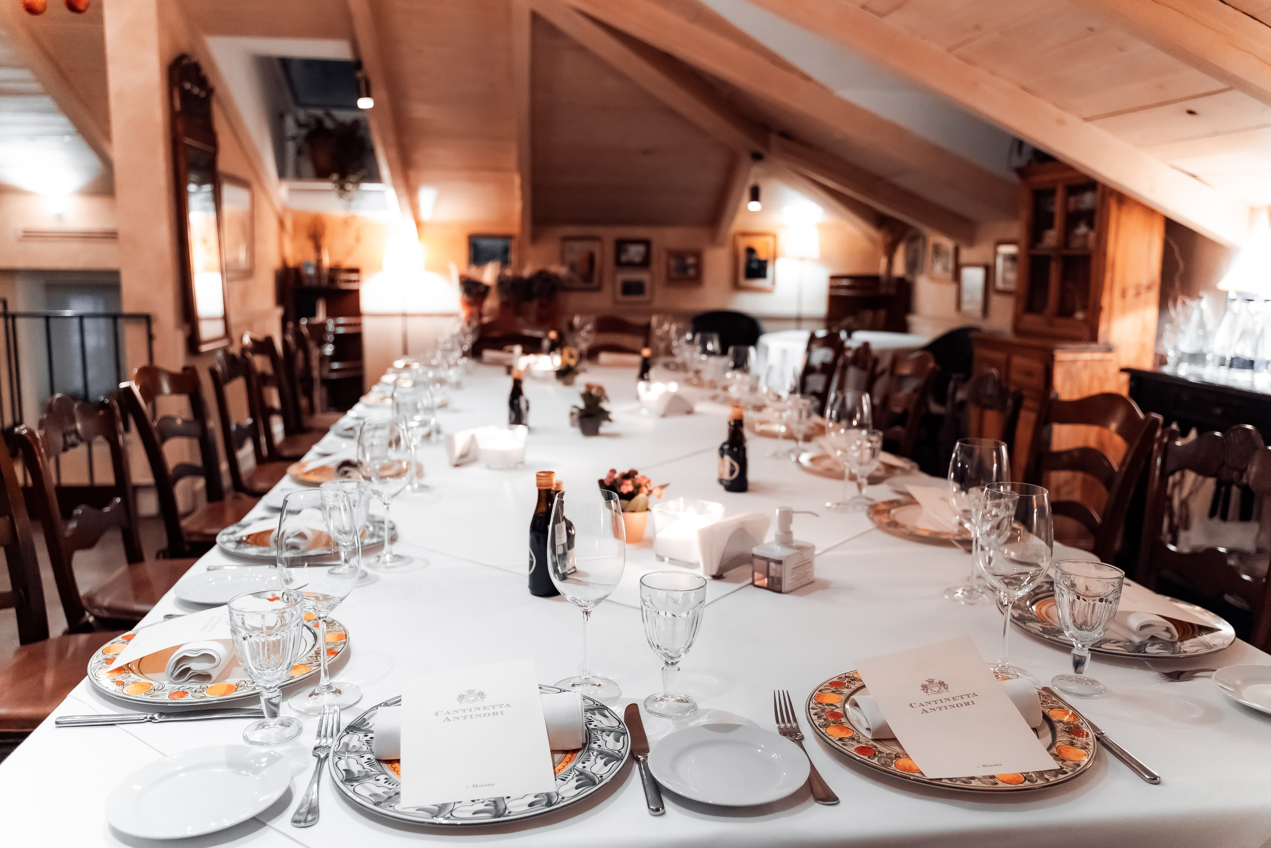 Фото отчёт с корпоративного ужина в ресторане — «Кантинетта Антинори». Свадебный и Репортажный фотограф в Москве — Шестак Константин