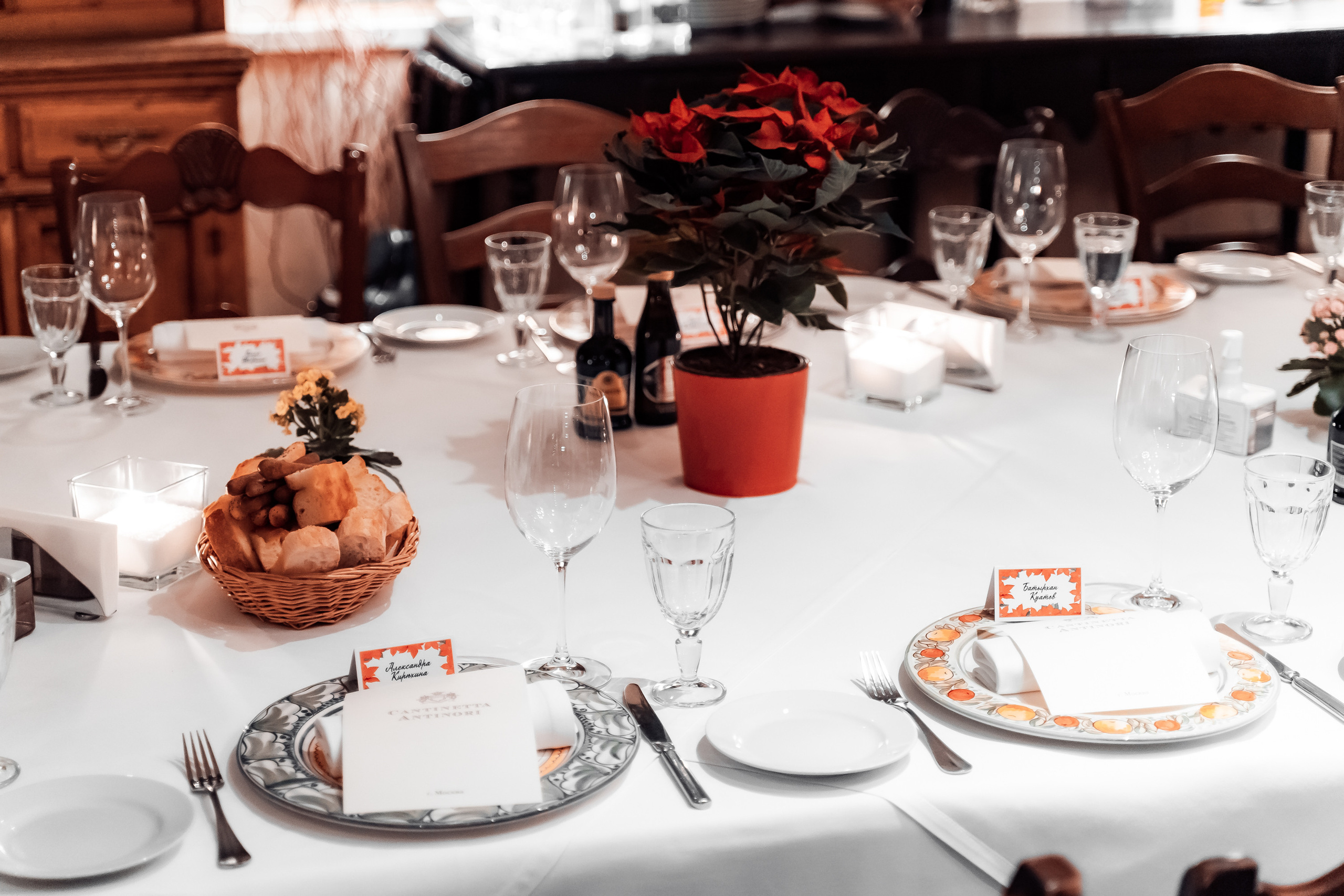 Фото отчёт с корпоративного ужина в ресторане — «Кантинетта Антинори». Свадебный и Репортажный фотограф в Москве — Шестак Константин