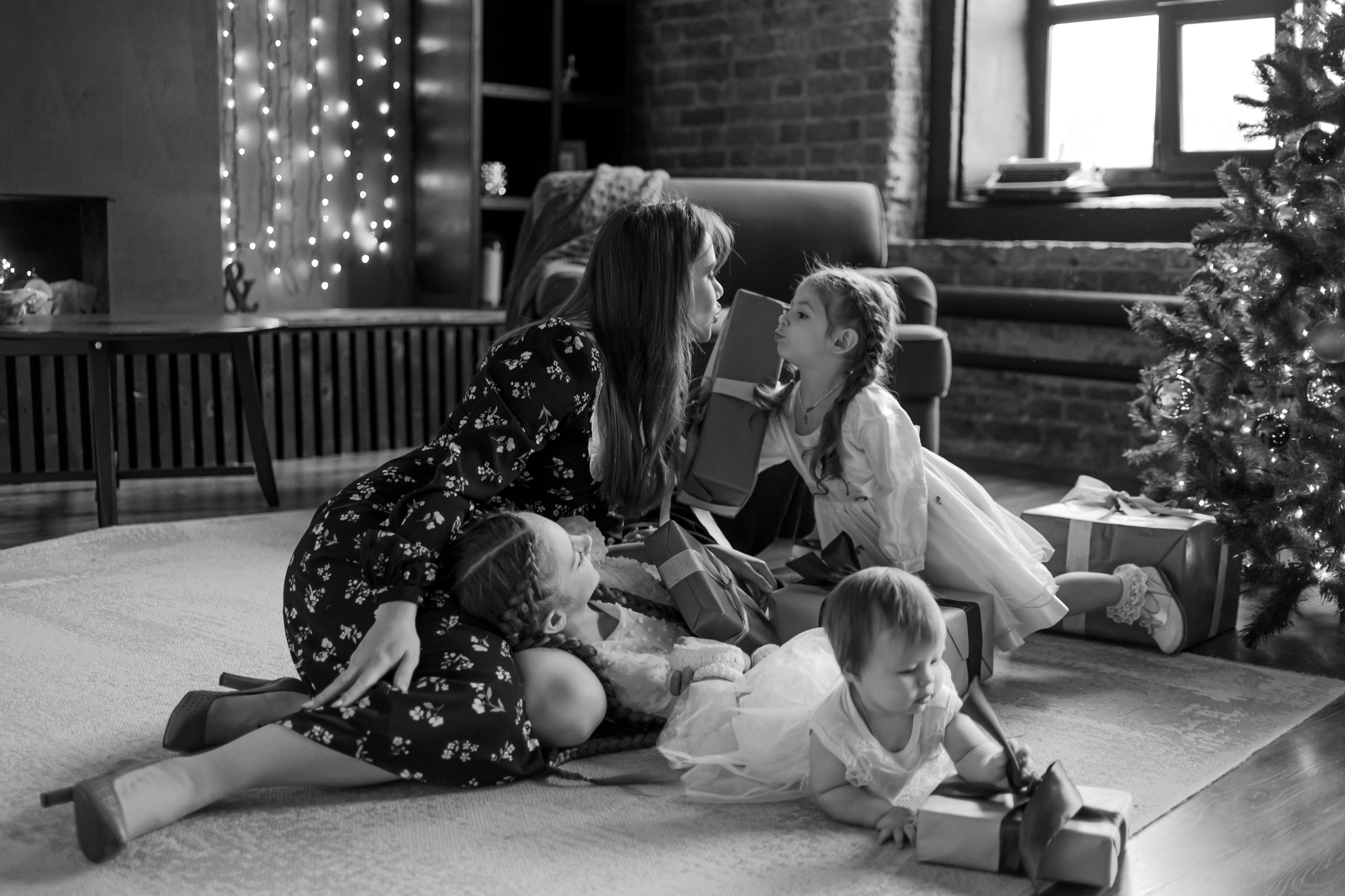 Новогодние фотосессии в студиях. Свадебный и семейный фотограф Екатерина Пушан. Москва, Балашиха, Железнодорожный, Солнечногорск