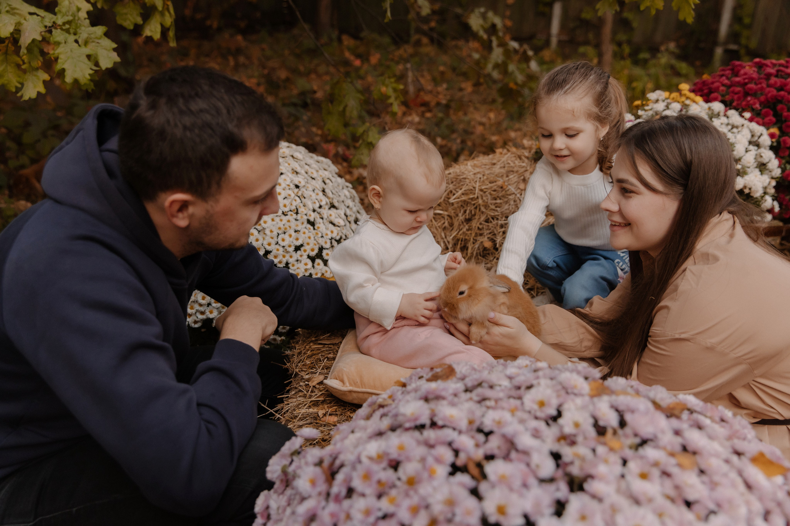 Съемка с кроликами. Семейный и свадебный фотограф в Москве и Зеленограде Пилипенко Юлия
