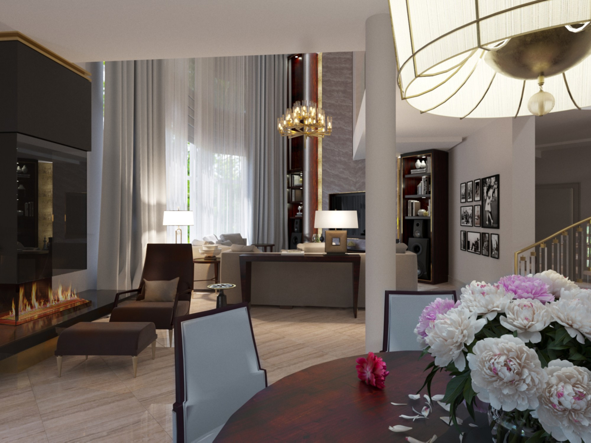 Проект реновации 1-го этажа в пос. Карасьеозерский. Интерьерный дизайнер и художник. Локация в г. Екатеринбурге беру проекты в разных странах