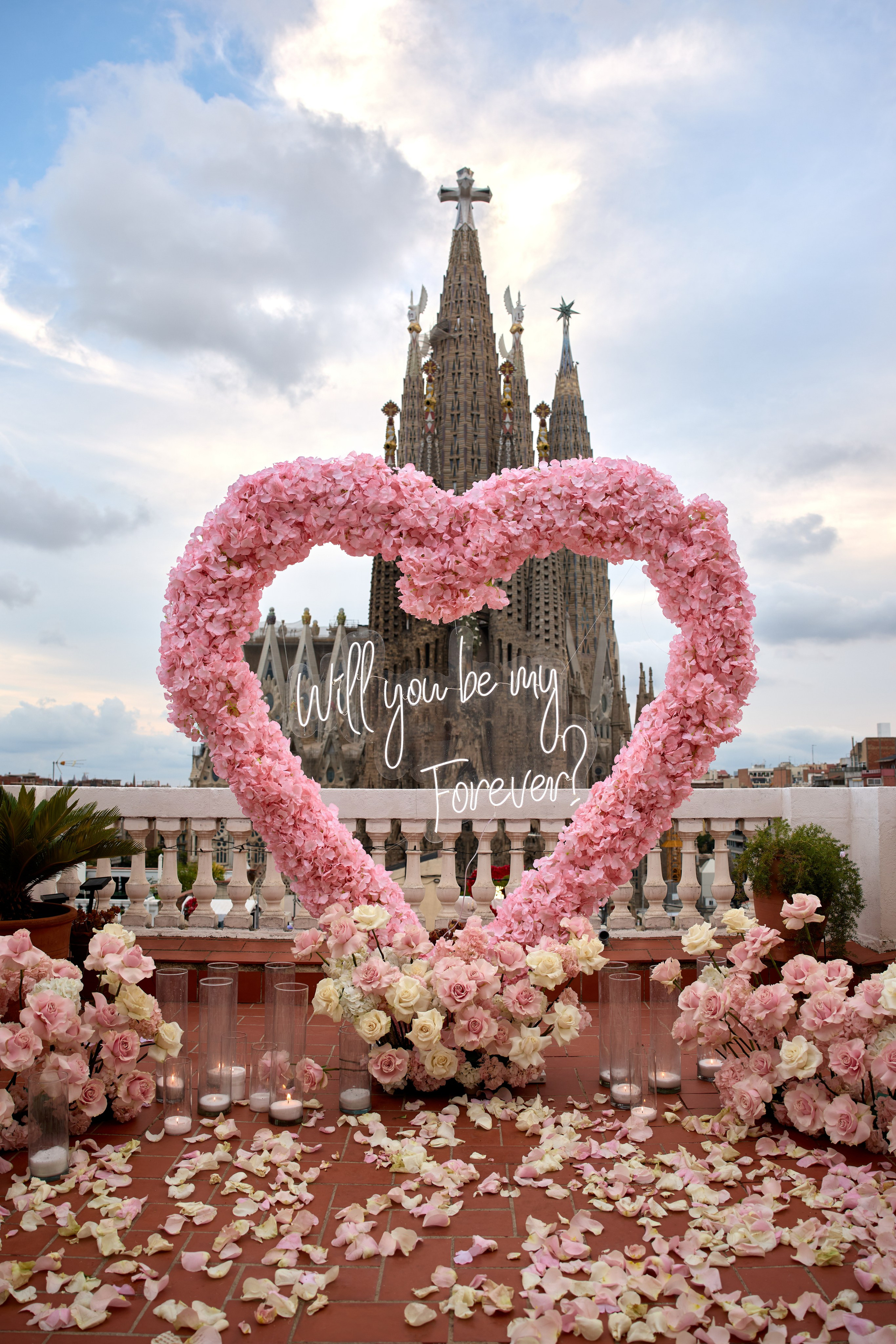 Proposal terassa 2 Sagrada Familia. Photographer & Videographer in Barcelona
