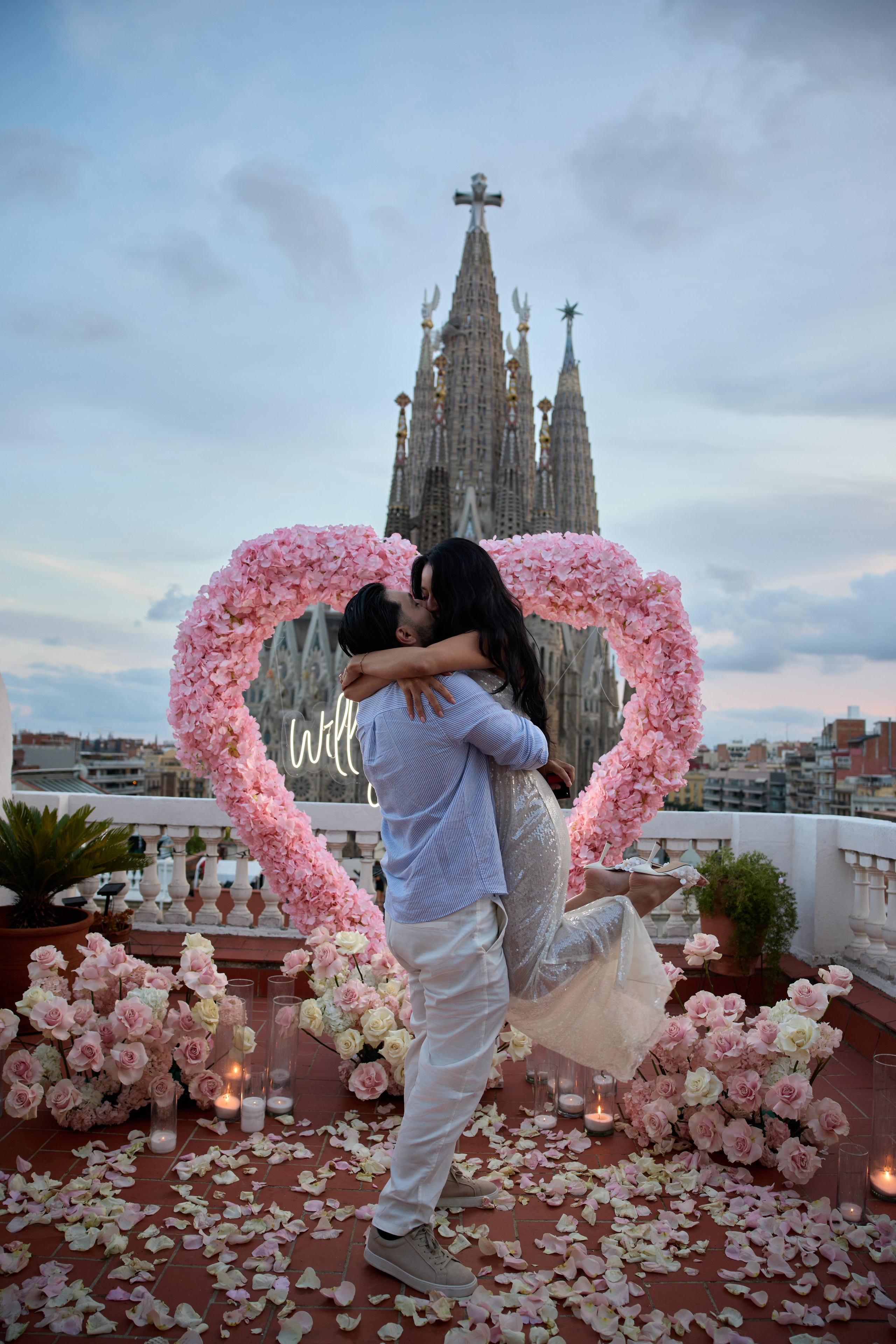 Proposal terassa 2 Sagrada Familia. Photographer & Videographer in Barcelona
