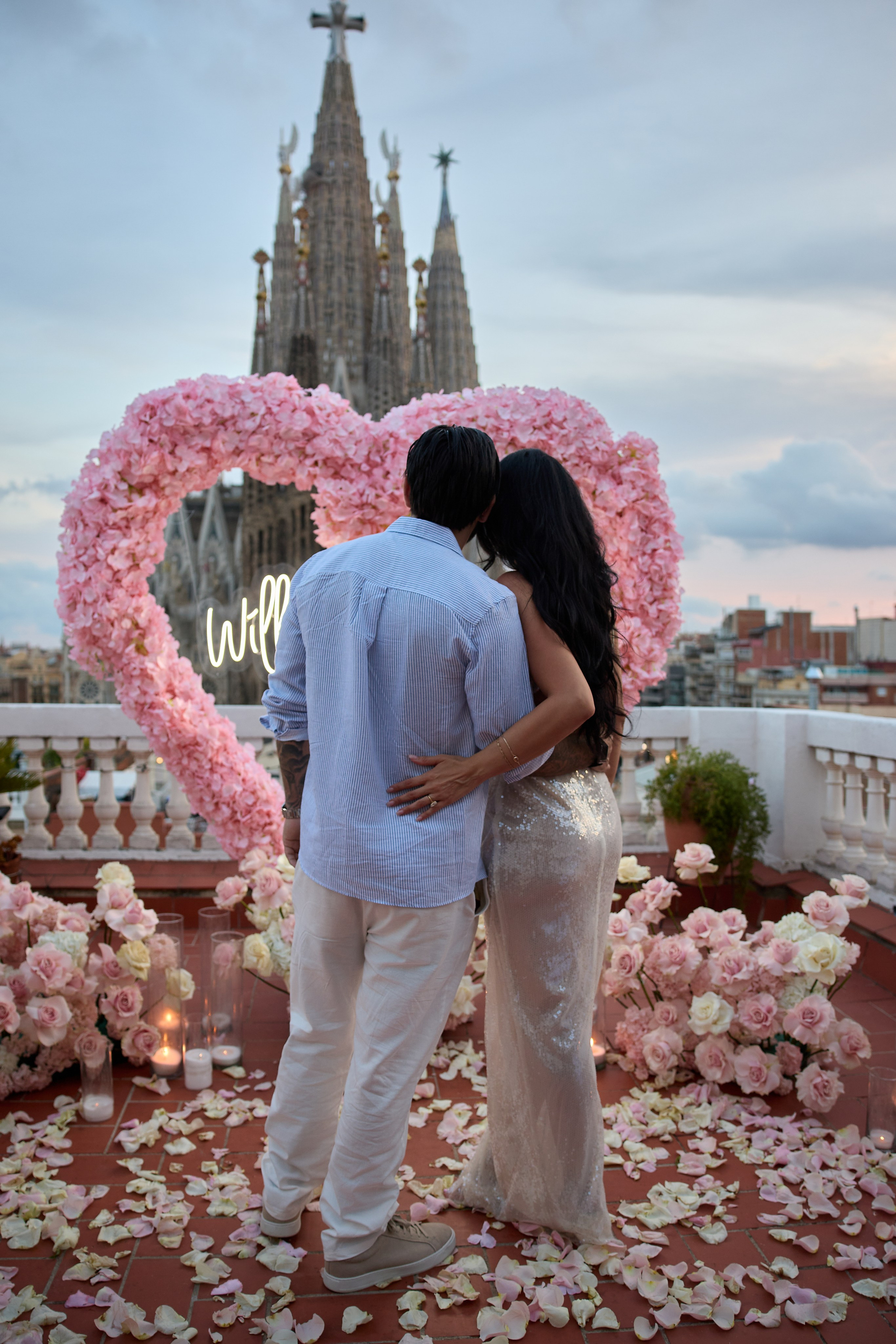 Proposal terassa 2 Sagrada Familia. Photographer & Videographer in Barcelona