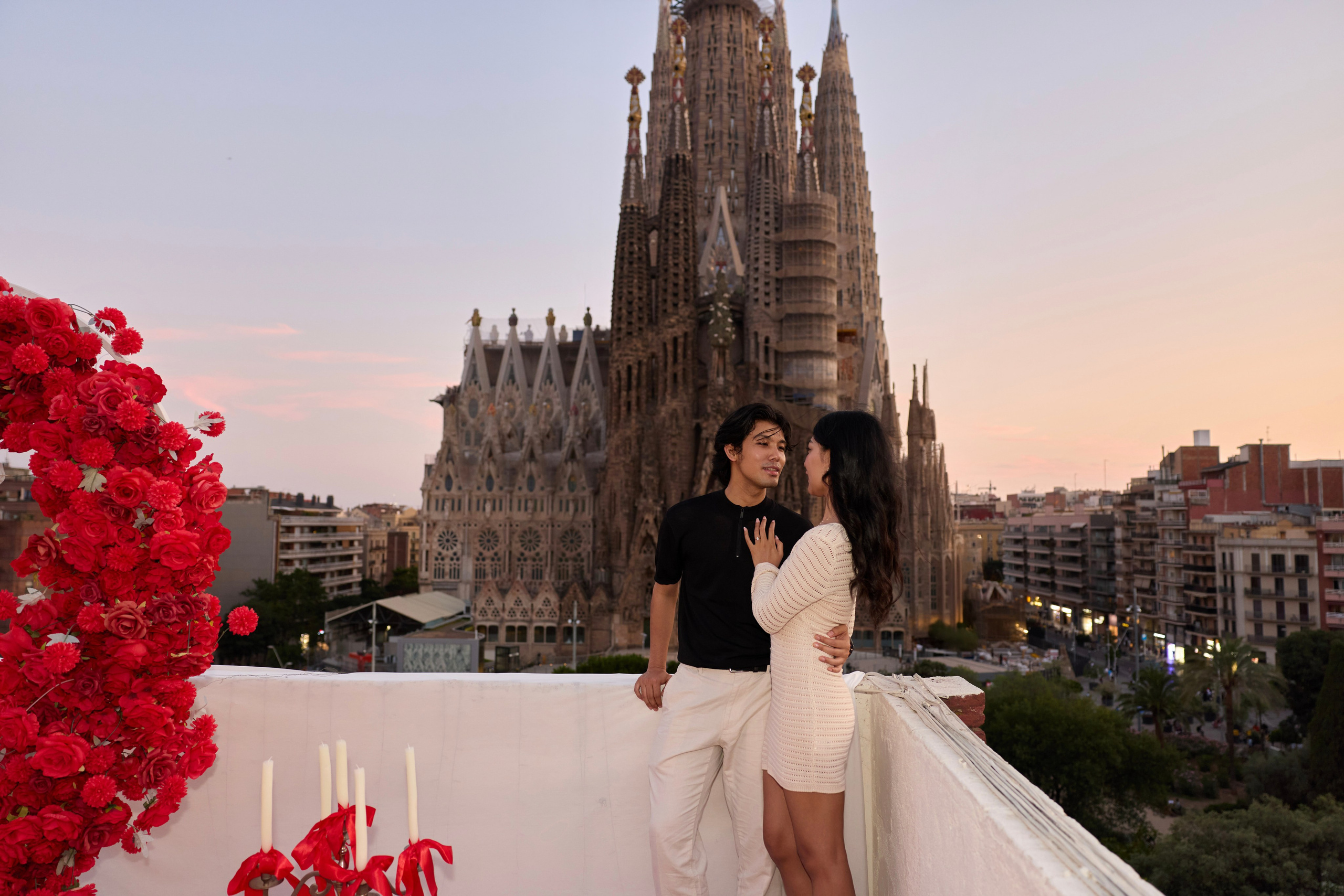 Proposal terrasa Sagrada Familia. Photographer & Videographer in Barcelona