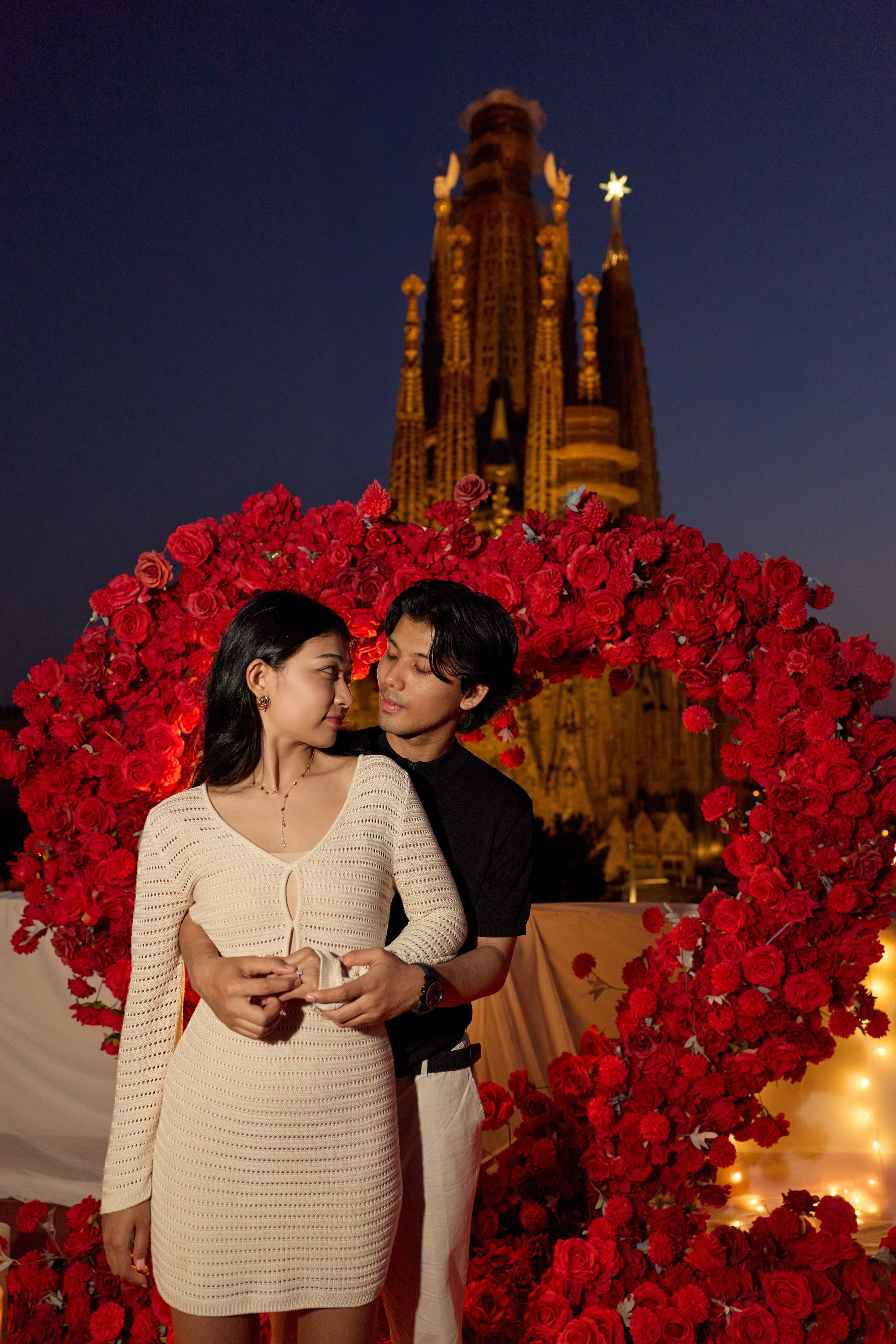Proposal terrasa Sagrada Familia. Photographer & Videographer in Barcelona