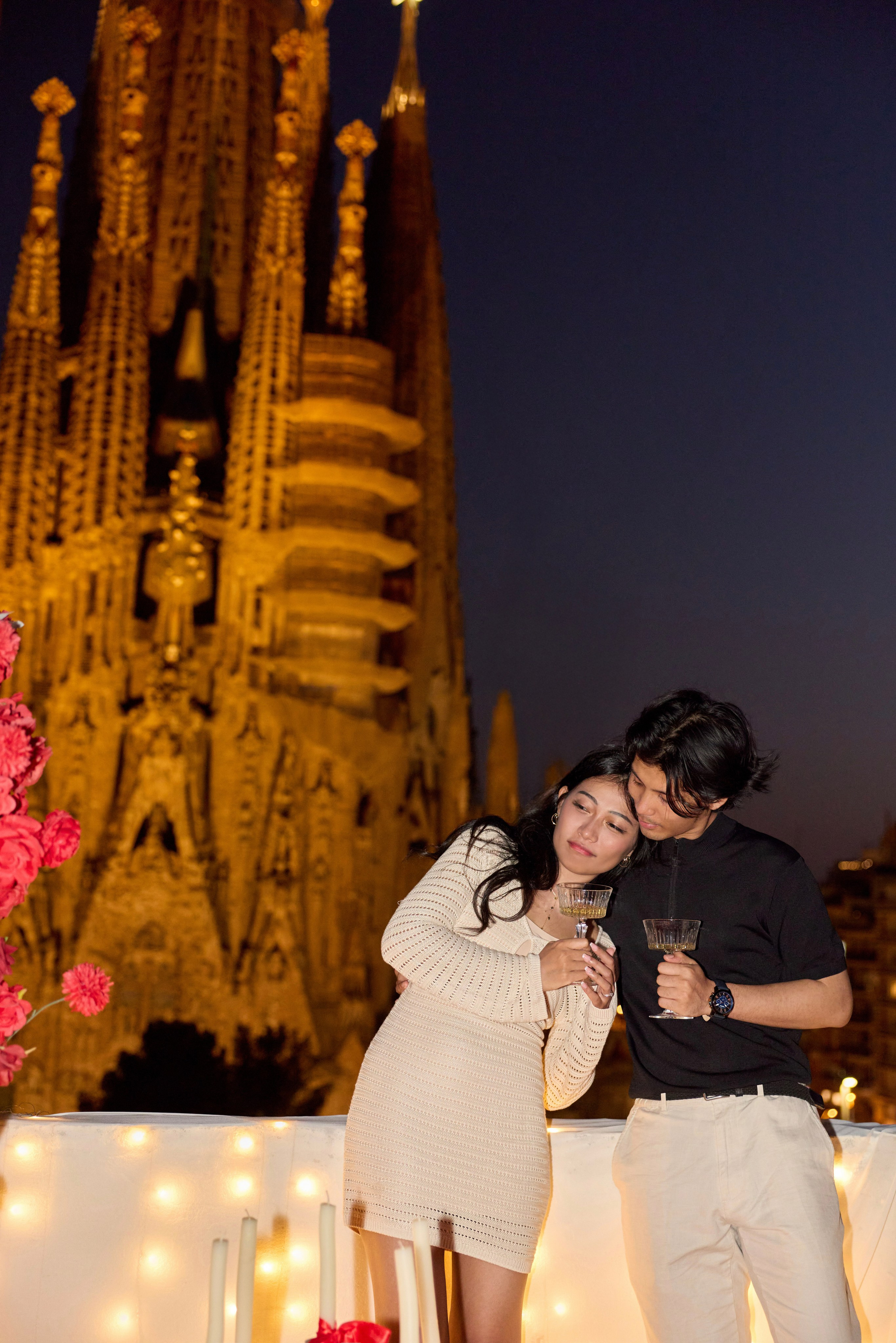 Proposal terrasa Sagrada Familia. Photographer & Videographer in Barcelona