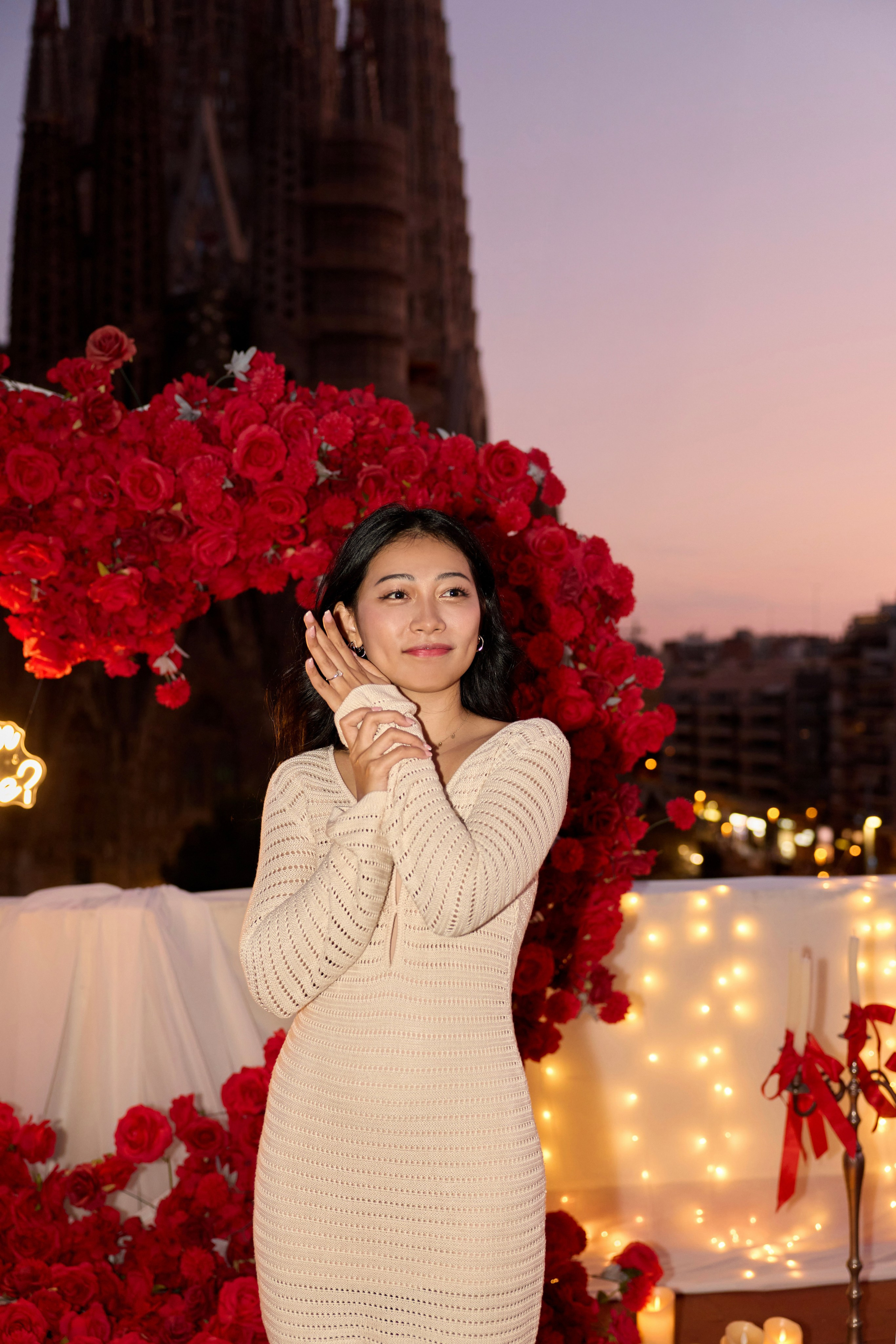 Proposal terrasa Sagrada Familia. Photographer & Videographer in Barcelona