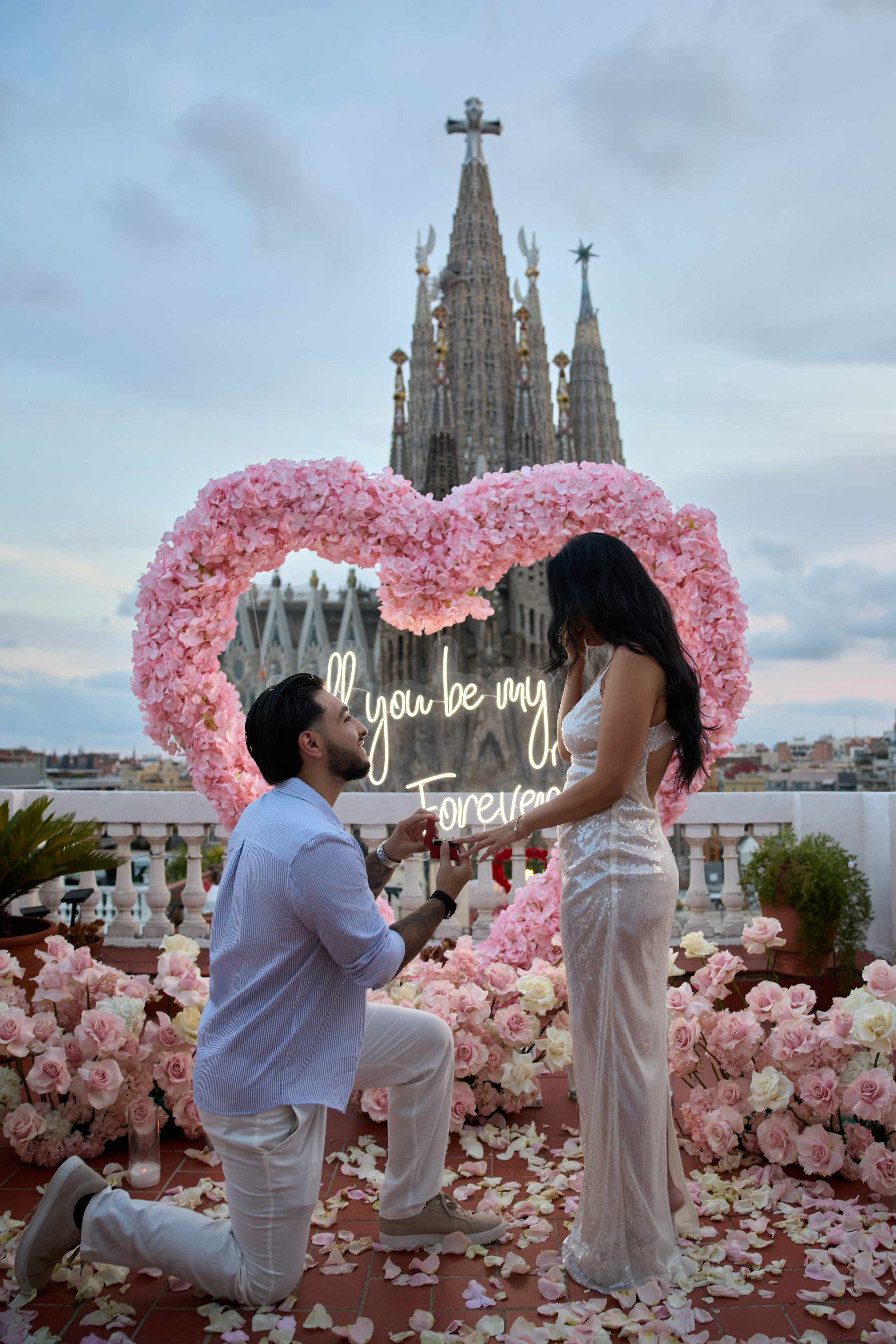 Proposal terassa 2 Sagrada Familia. Photographer & Videographer in Barcelona