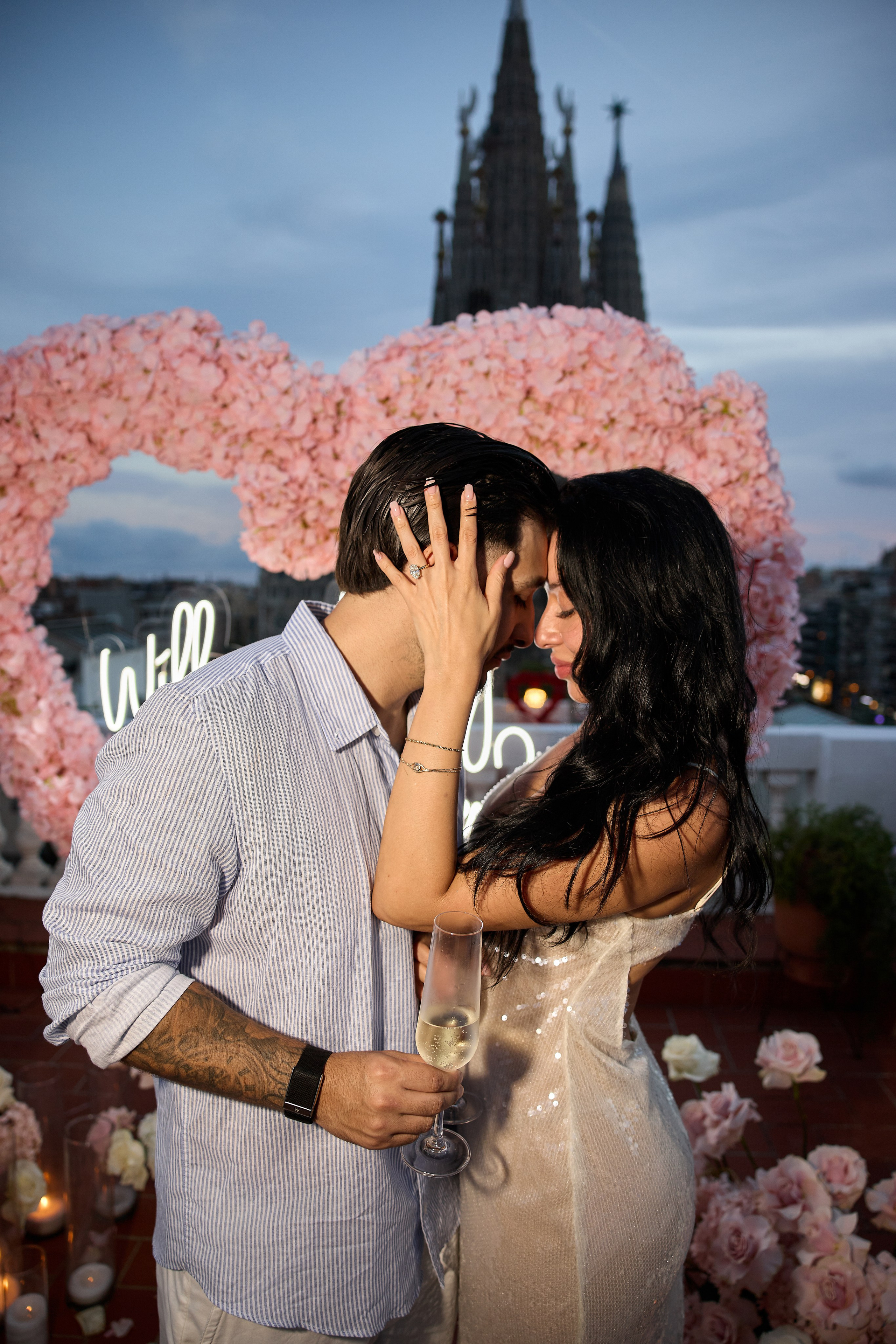Proposal terassa 2 Sagrada Familia. Photographer & Videographer in Barcelona