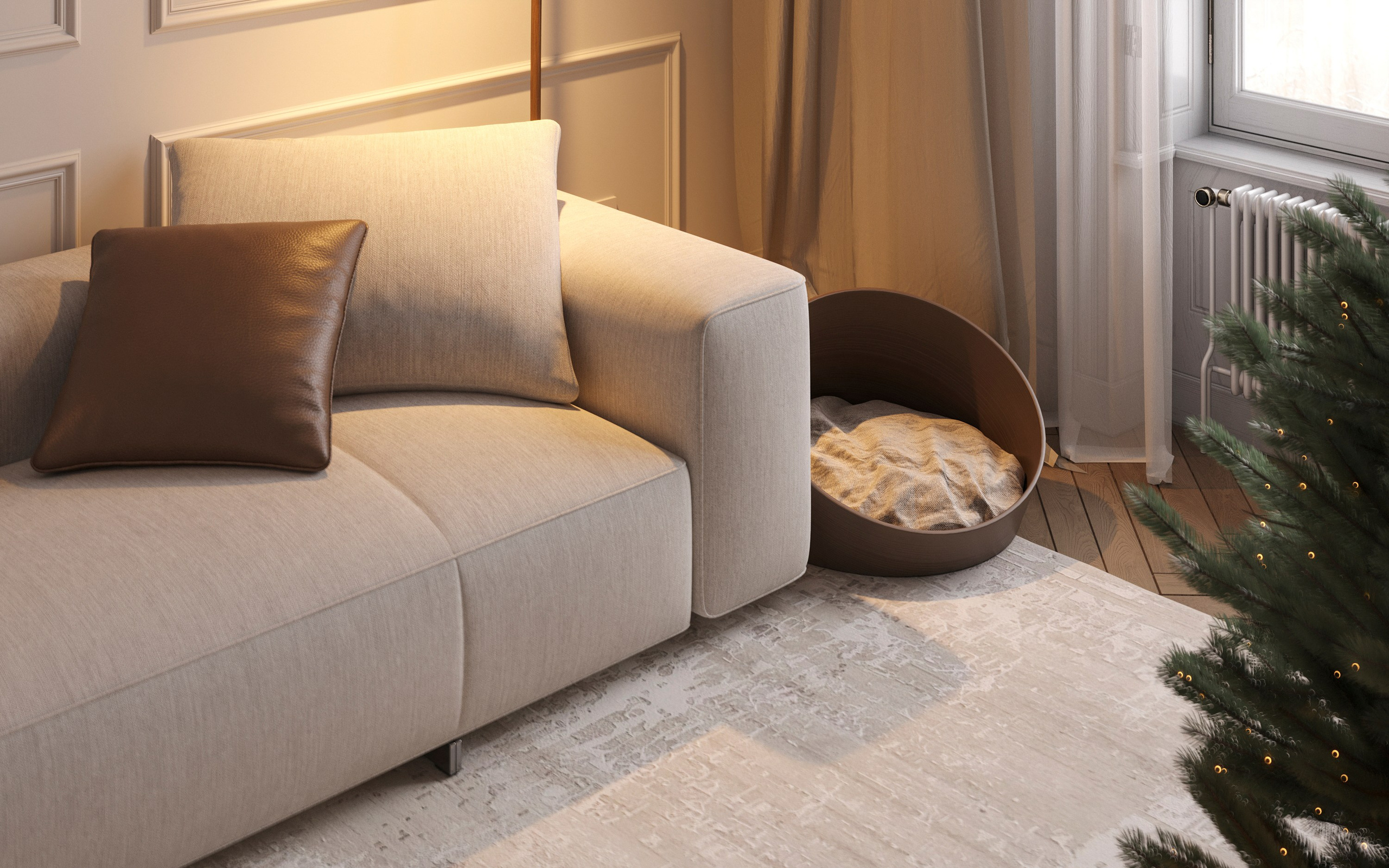 CHRISTMAS CHARM | DESIGNER ANNE KIREEVA. Interior Visualization by Valerie Stetyukevich